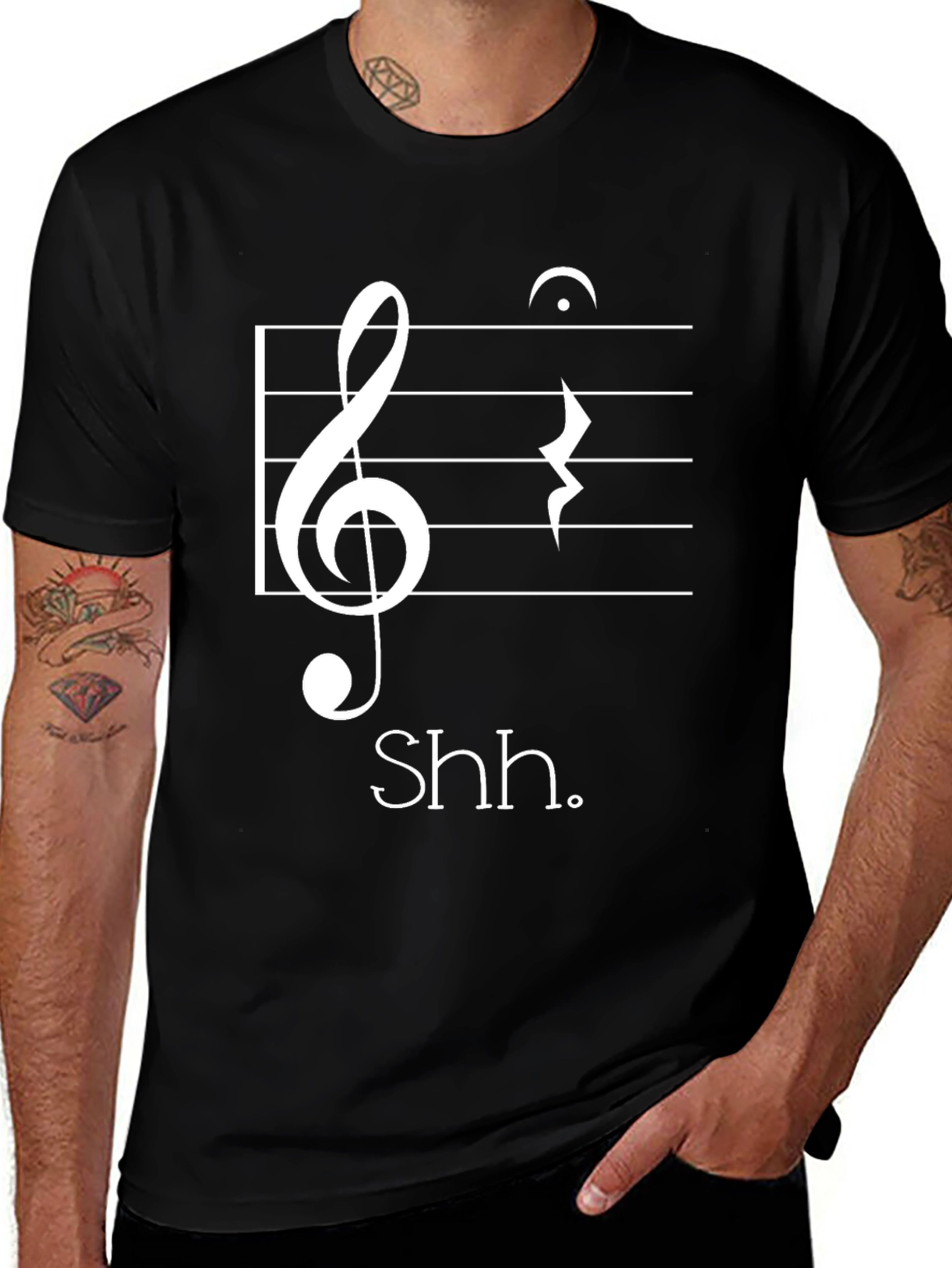 Variant 14 of Music Shhh T-Shirt