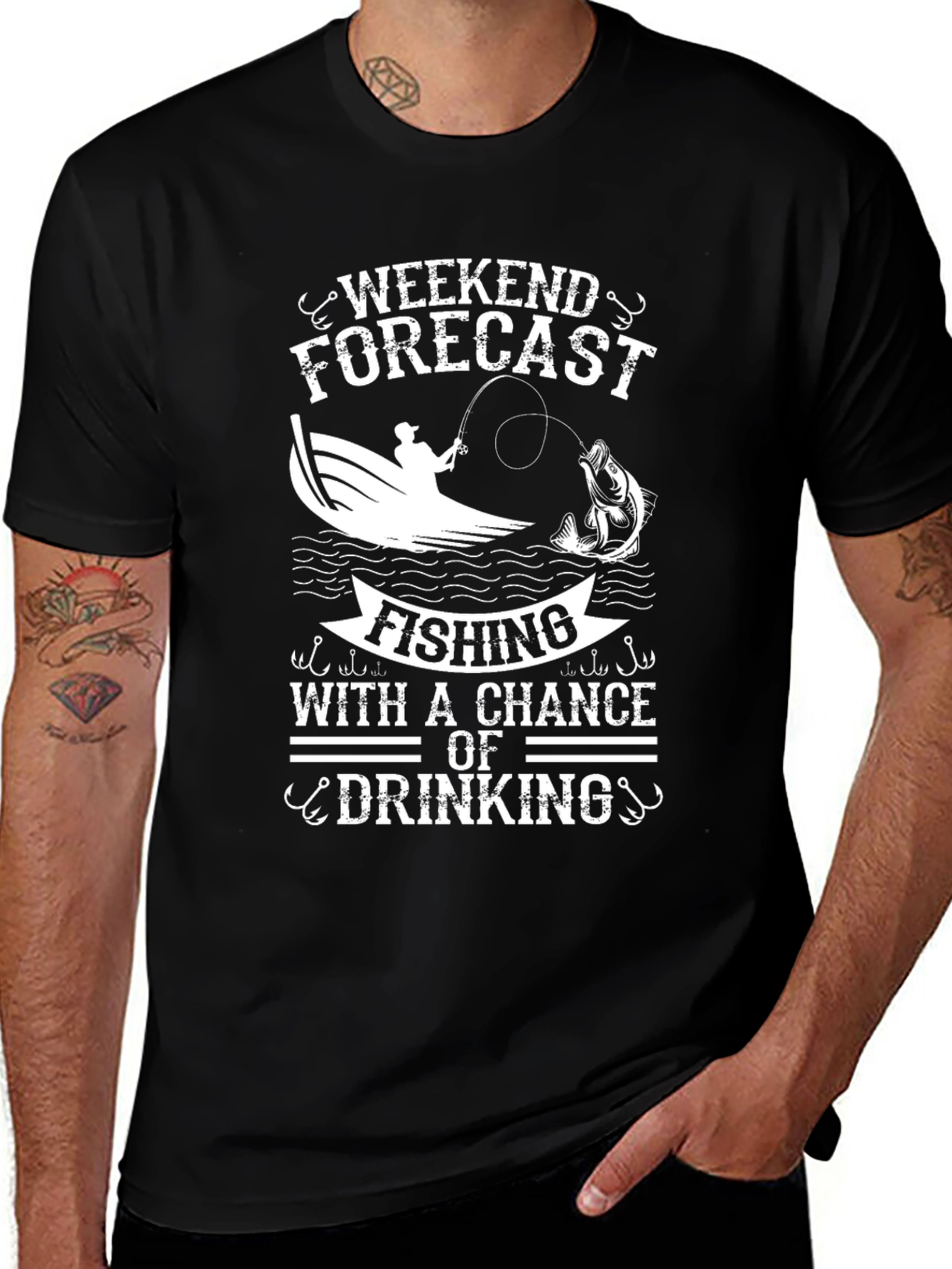 Variant 3 of Fishing & Drinking Weekend T-Shirt