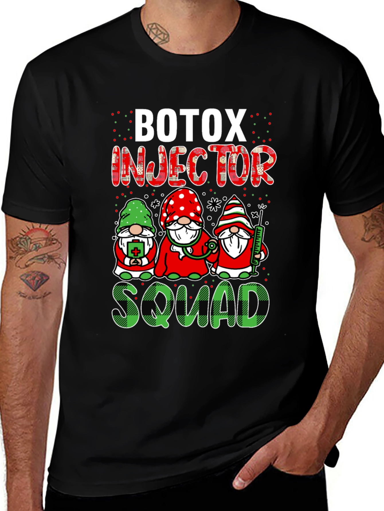 Botox Injector Squad Christmas T-Shirt