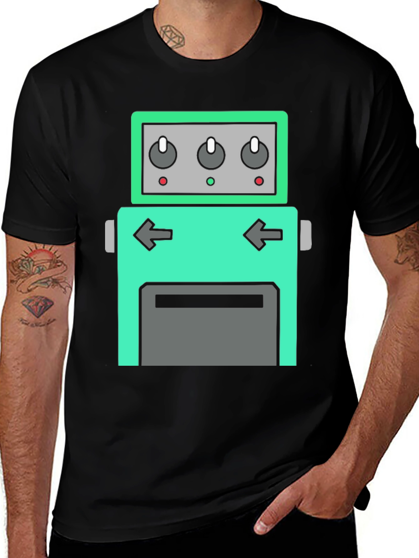 Variant 2 of Cool Graphic Tee - Guitar Pedal Design