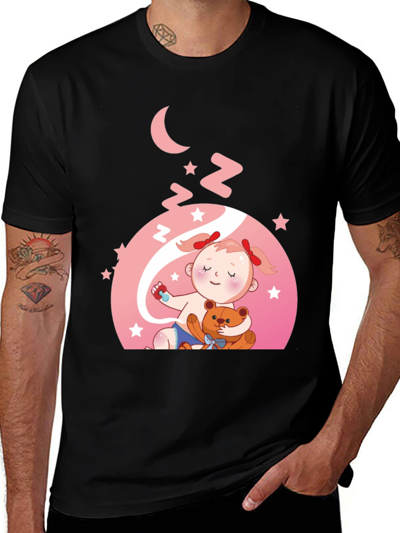 Variant 9 of Baby Sleep T-Shirt - Cute Cartoon Design
