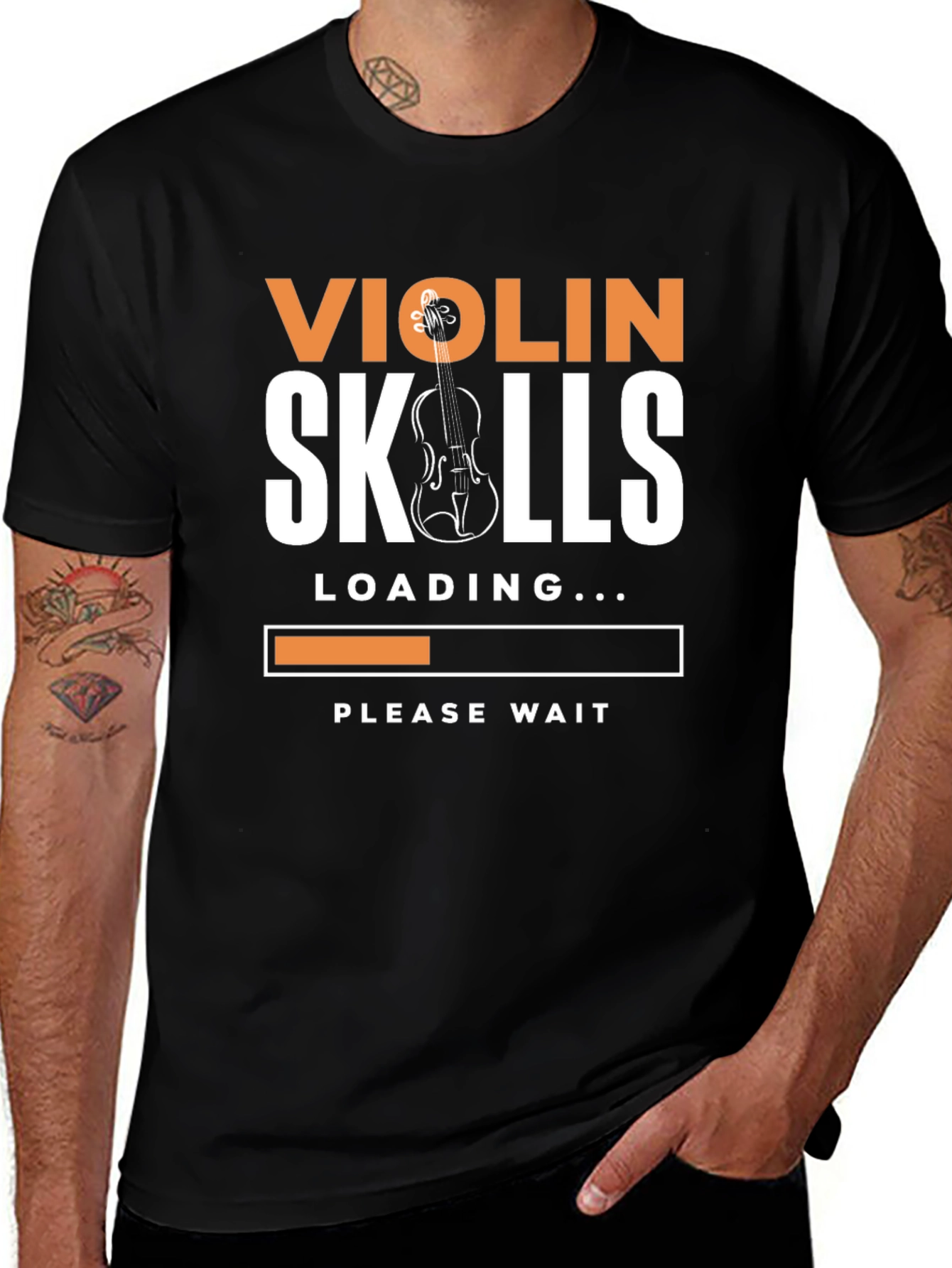 Variant 28 of Violin Skills Loading T-Shirt - Musician Tee
