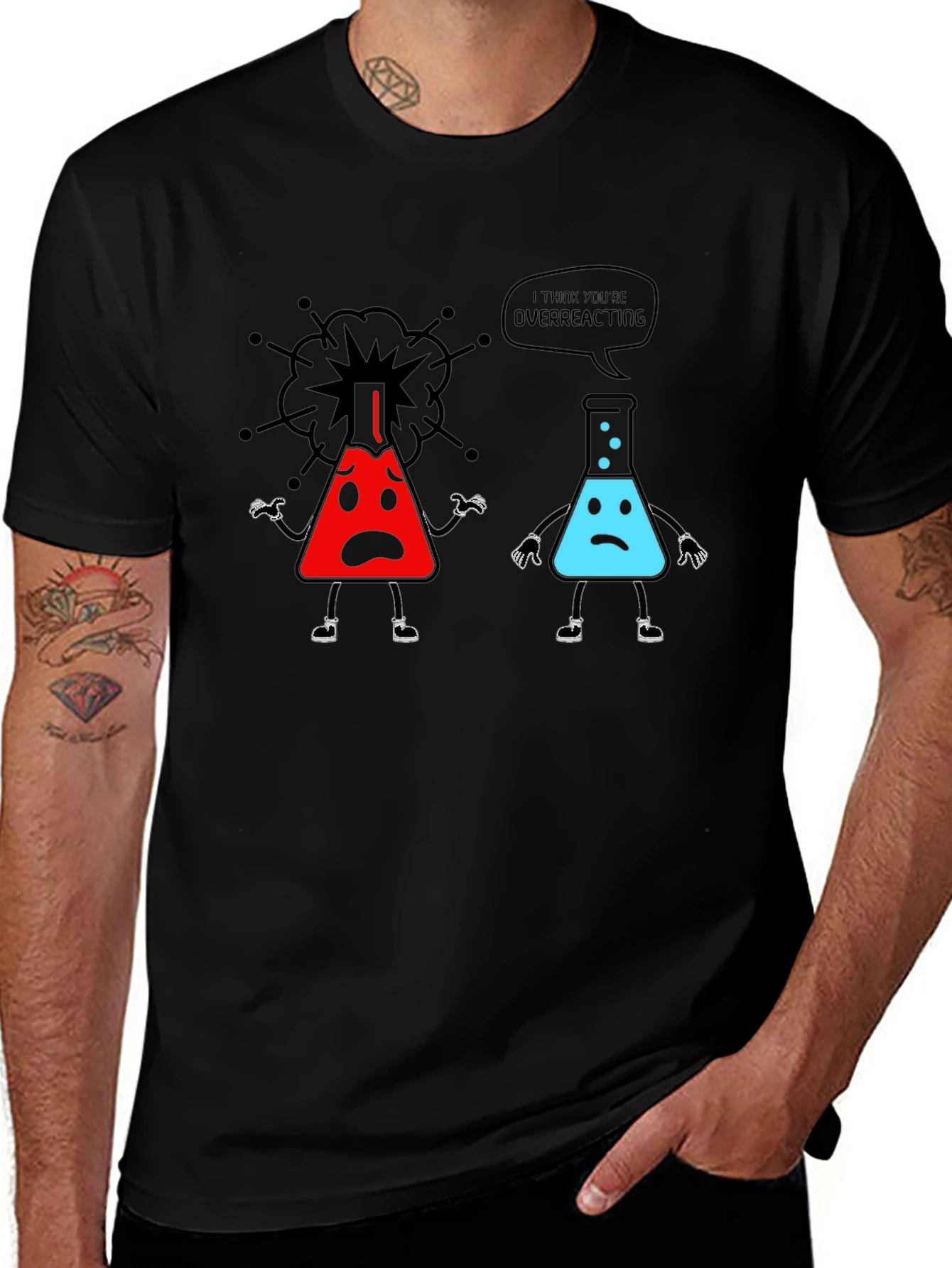 Variant 29 of Overreacting Science T-Shirt
