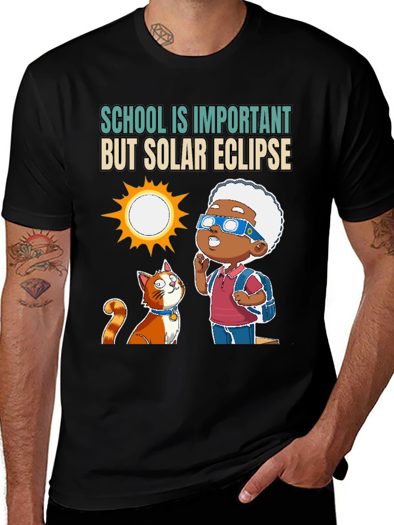 Variant 28 of Solar Eclipse > School T-Shirt