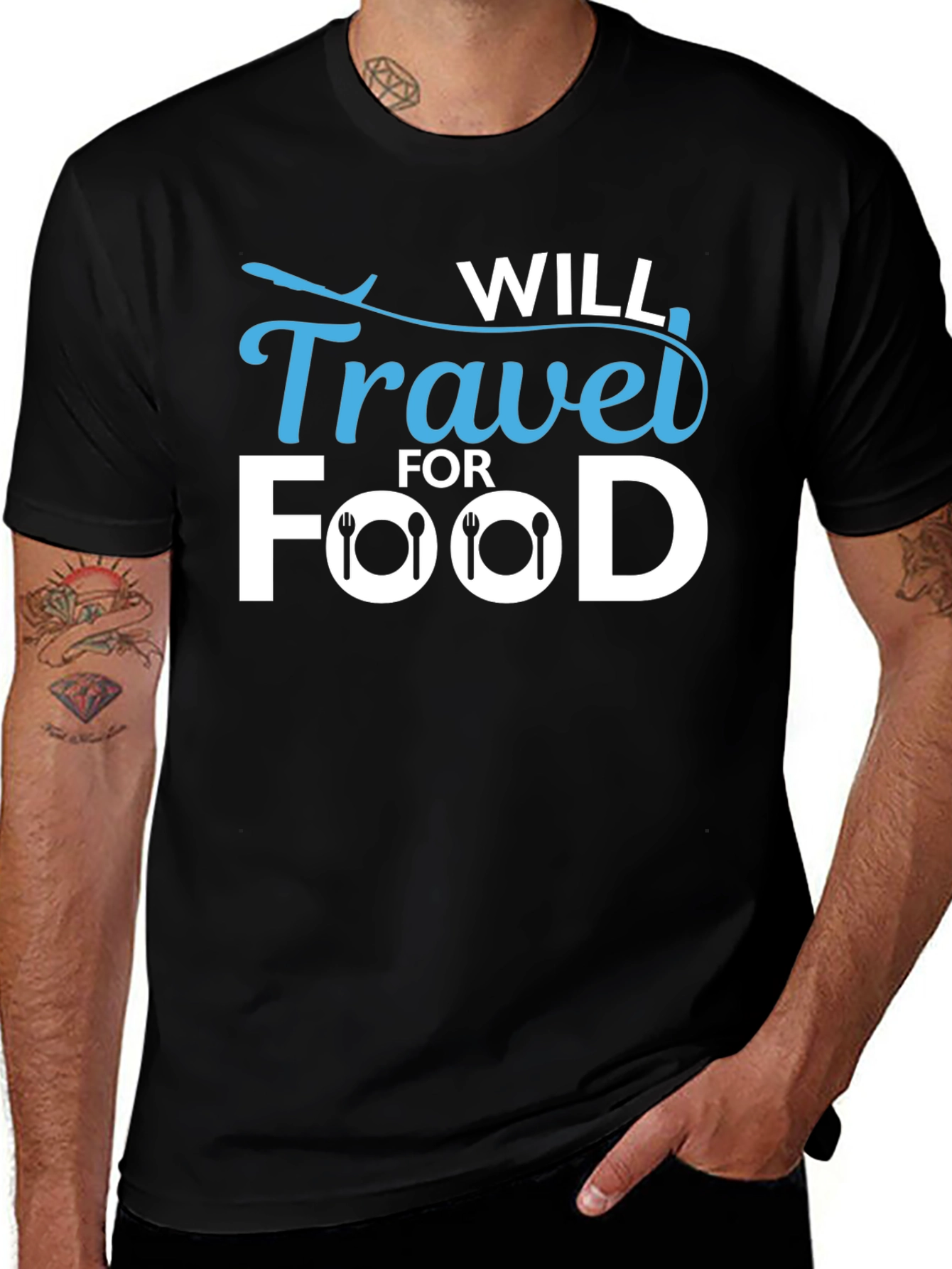Will Travel for Food T-Shirt