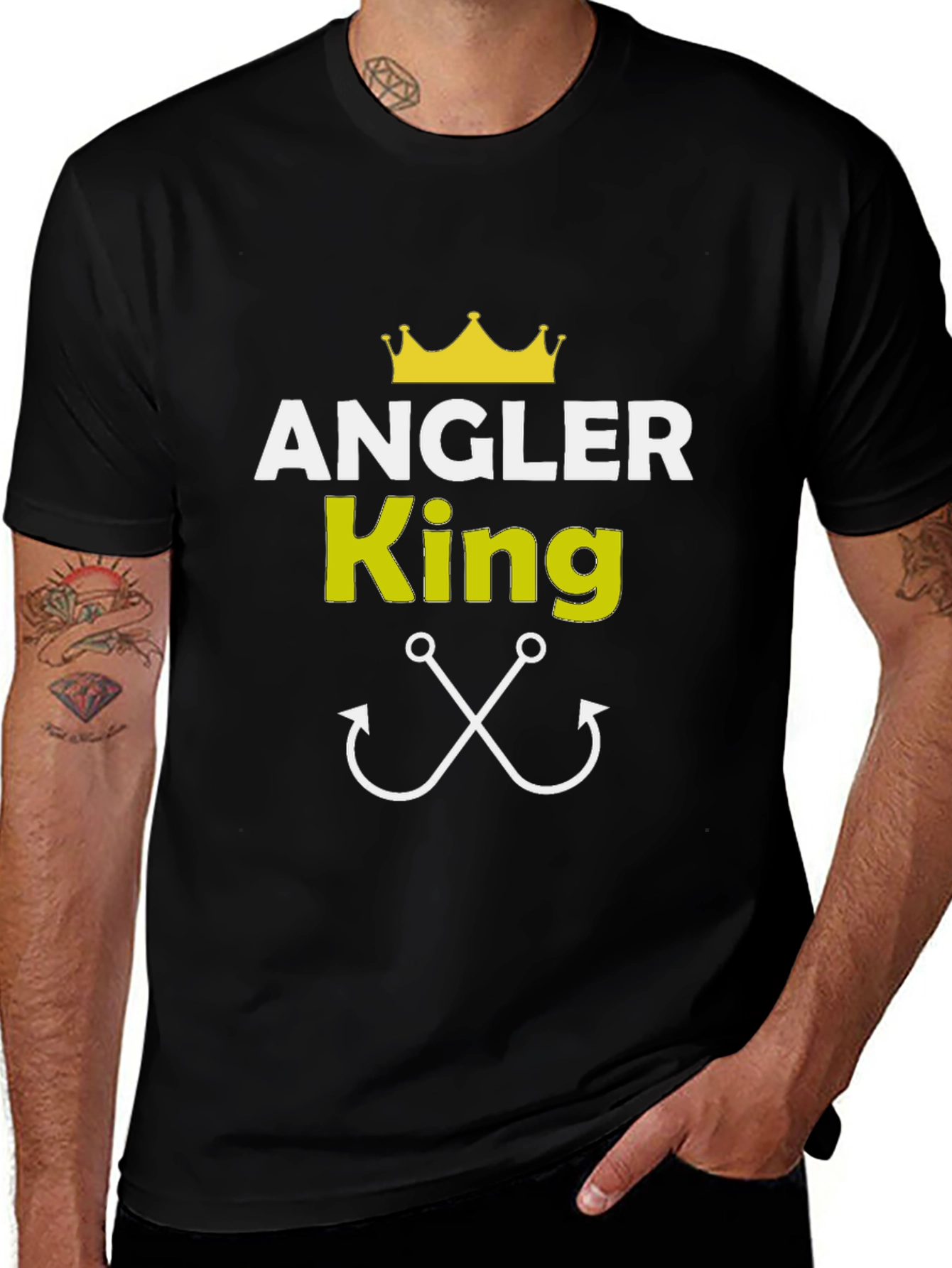 Variant 8 of Angler King Black T-Shirt
