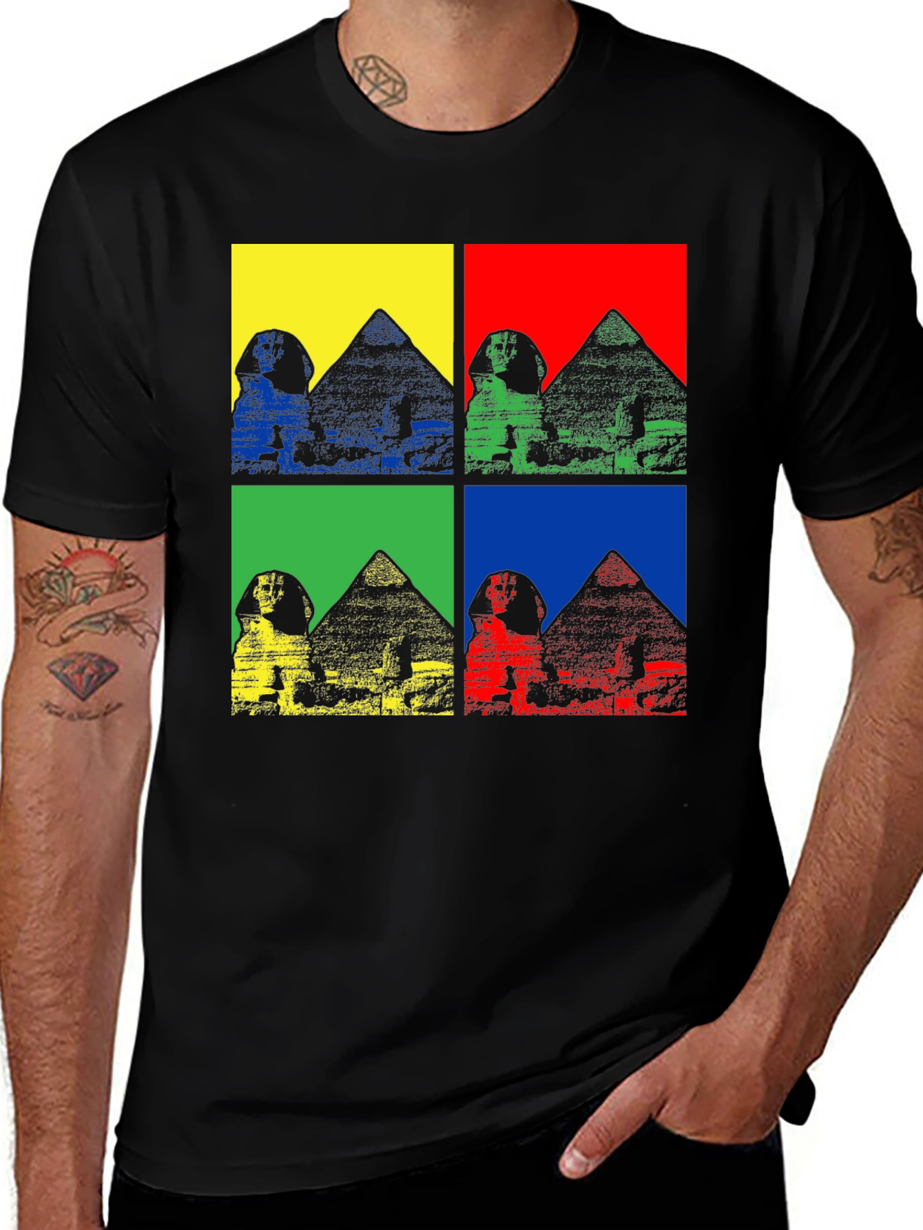 Egyptian Pyramids Pop Art T-Shirt