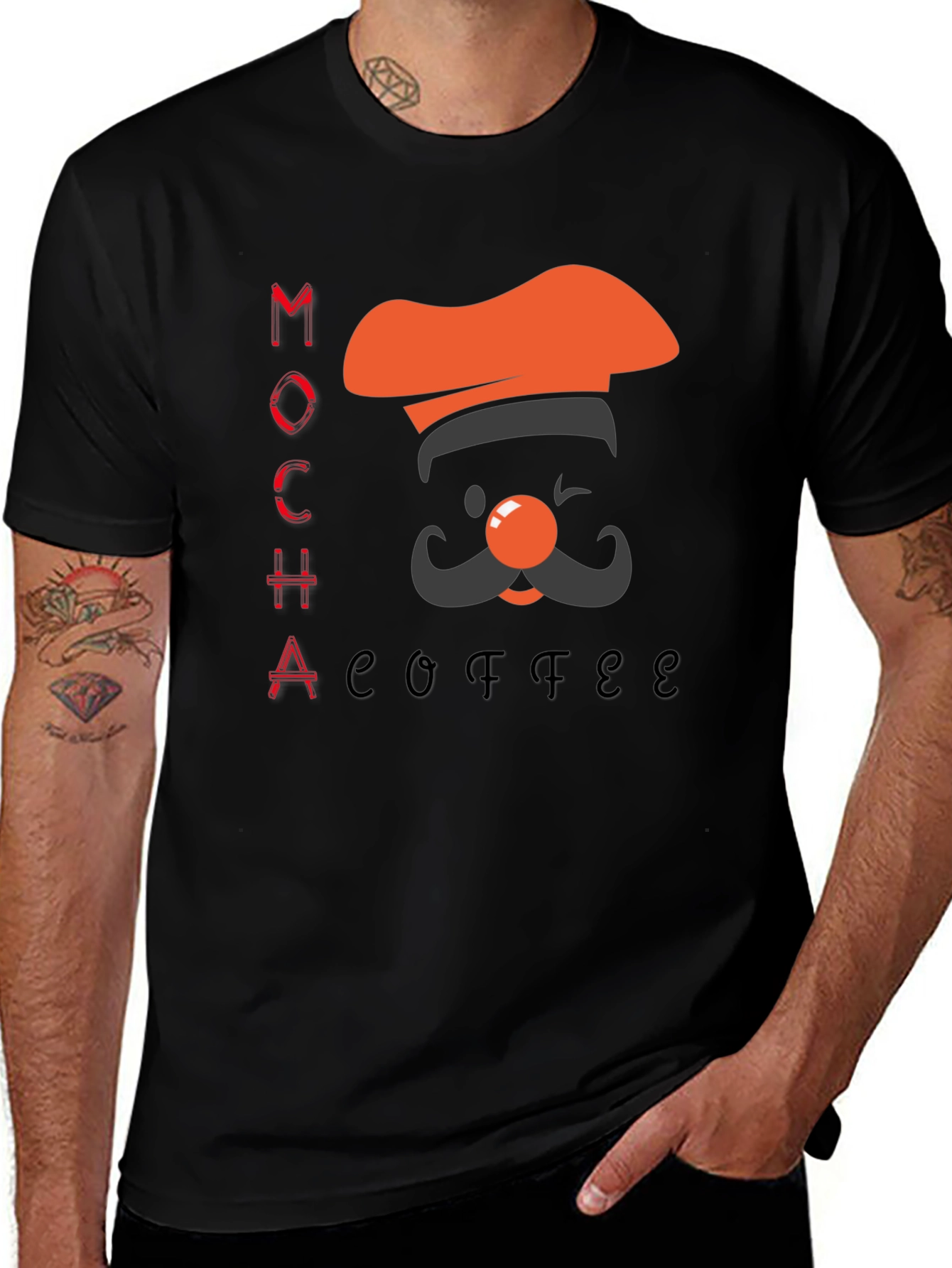 Variant 24 of Chef Mocha Coffee Graphic Tee