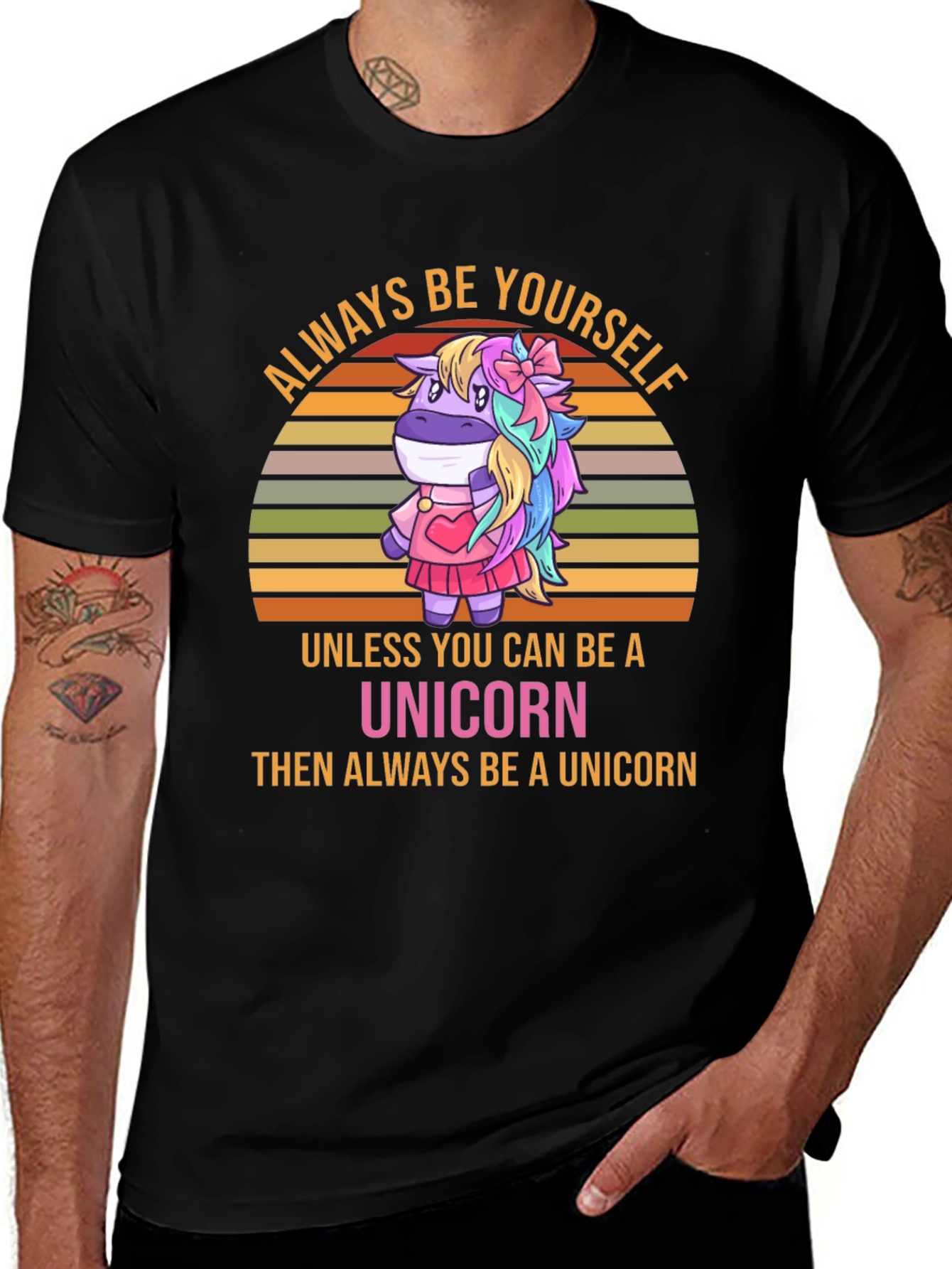 Variant 2 of Always Be Yourself Unicorn Graphic T-Shirt