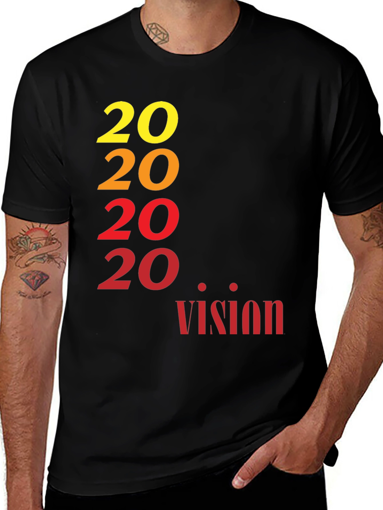 Variant 20 of 2020 Vision Graphic Tee - Stylish Men's T-Shirt