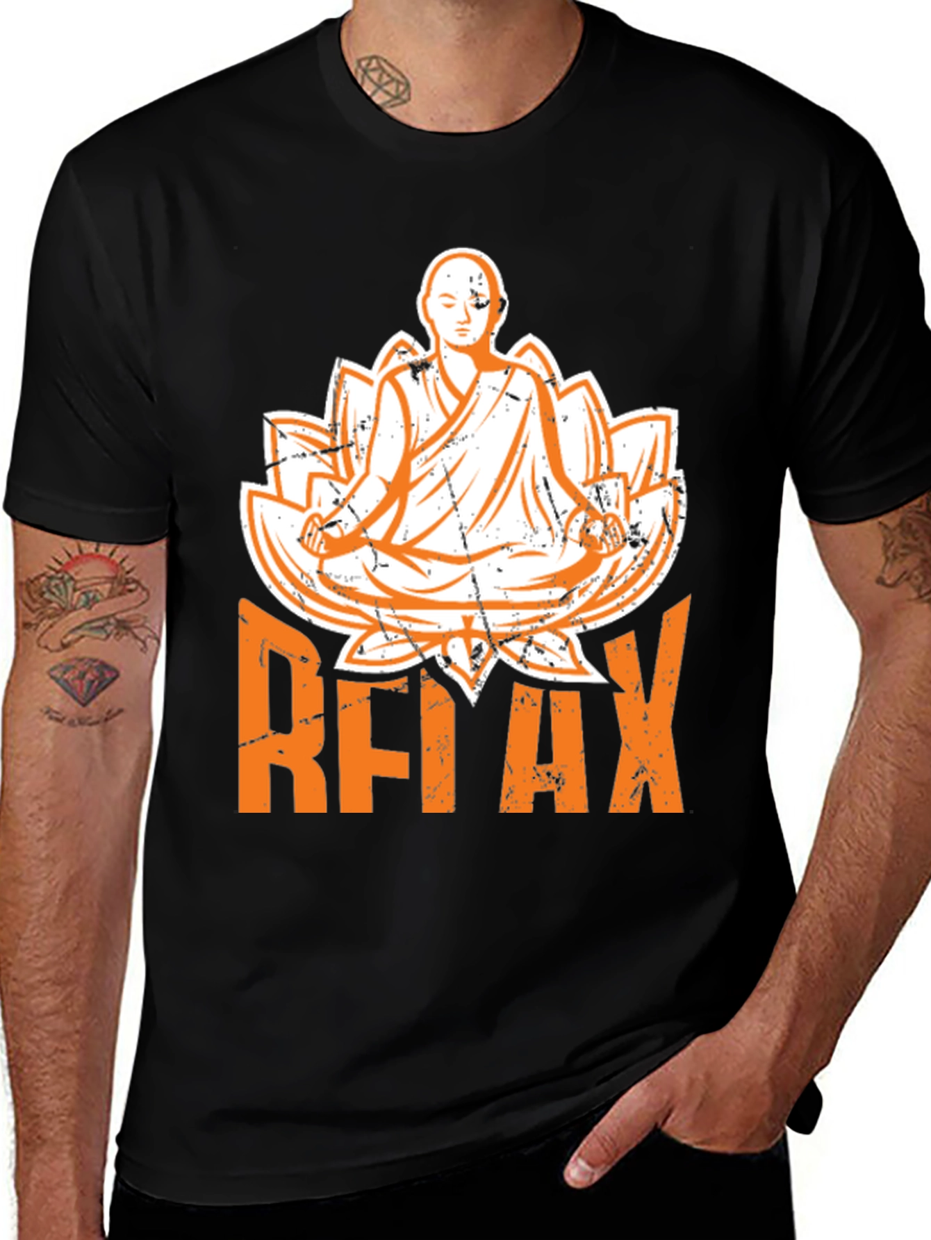 Relax T-Shirt: Buddha Meditation Tee for Men