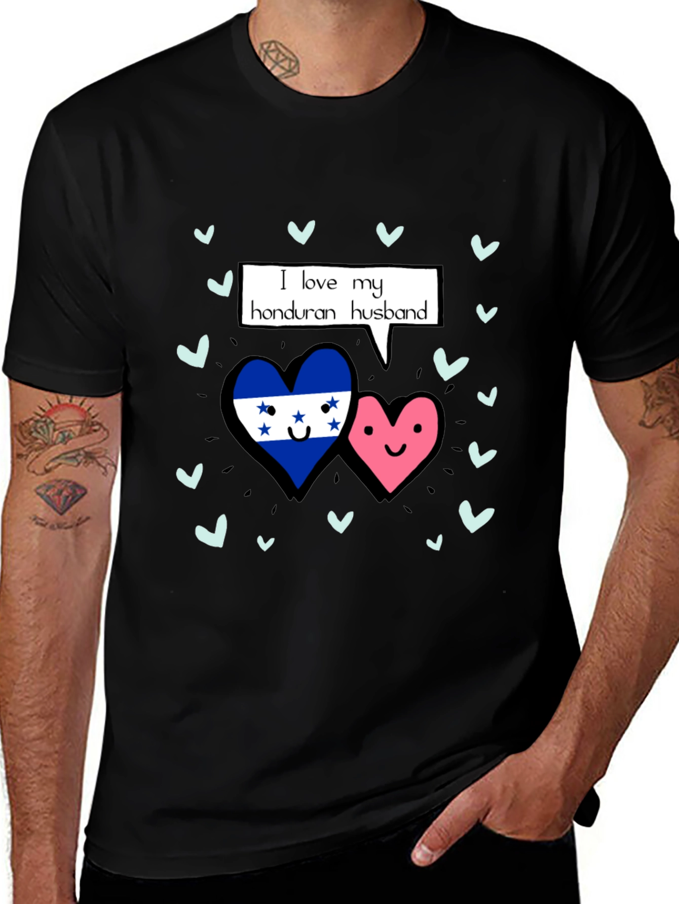 I Love My Honduran Husband T-Shirt