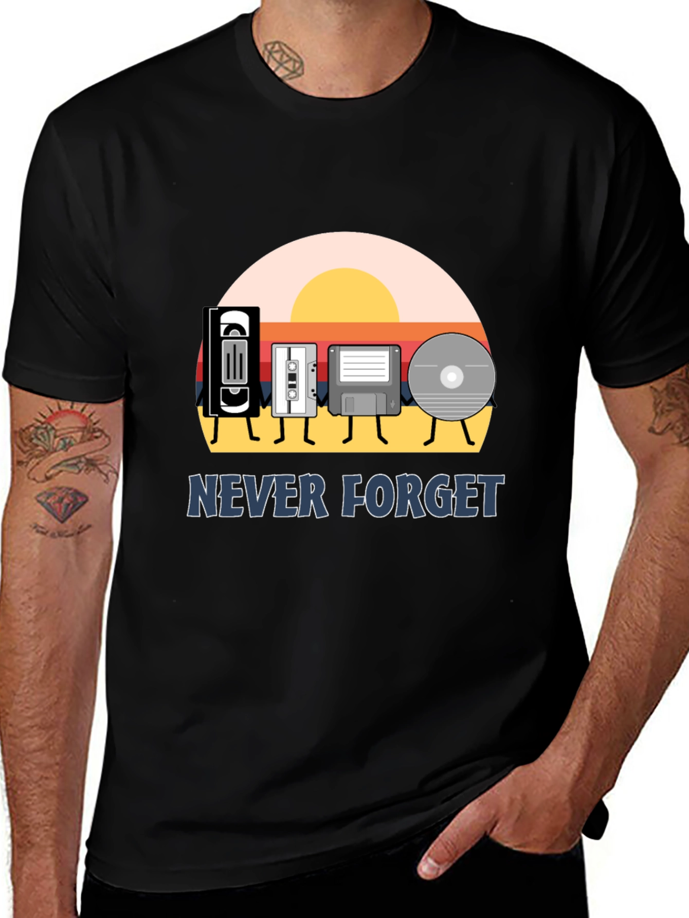 Retro Media T-Shirt - Never Forget!