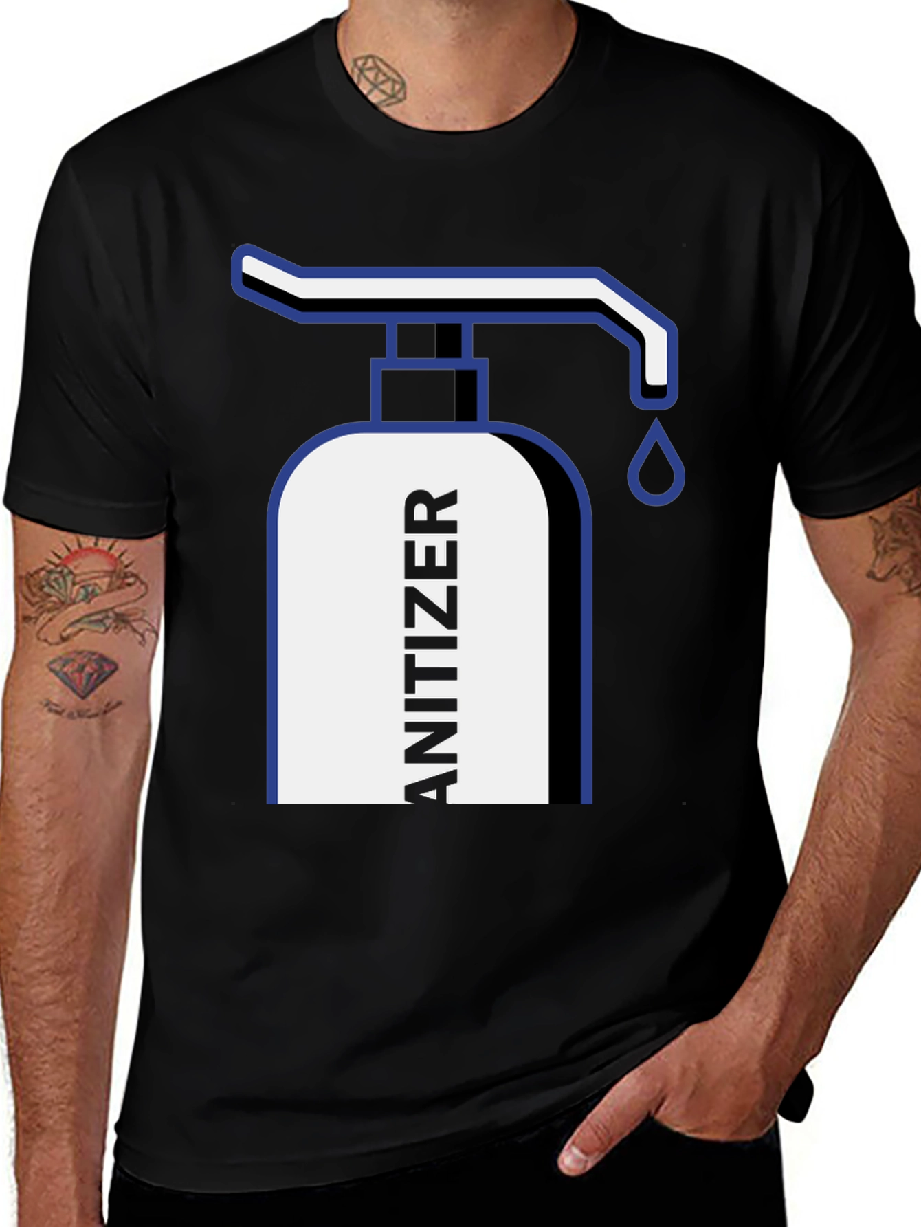 Variant 30 of Sanitizer Graphic Tee - Stay Safe & Stylish