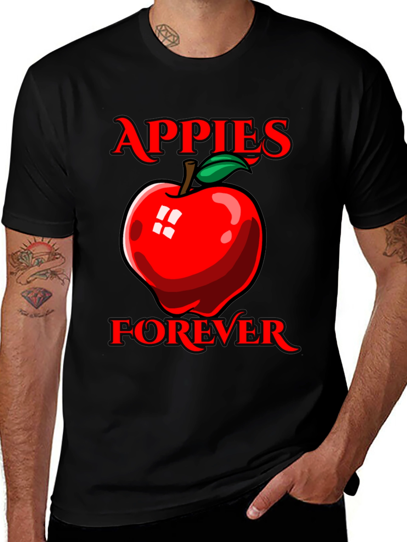 Variant 11 of Apples Forever Graphic T-Shirt - Bold & Fun Design