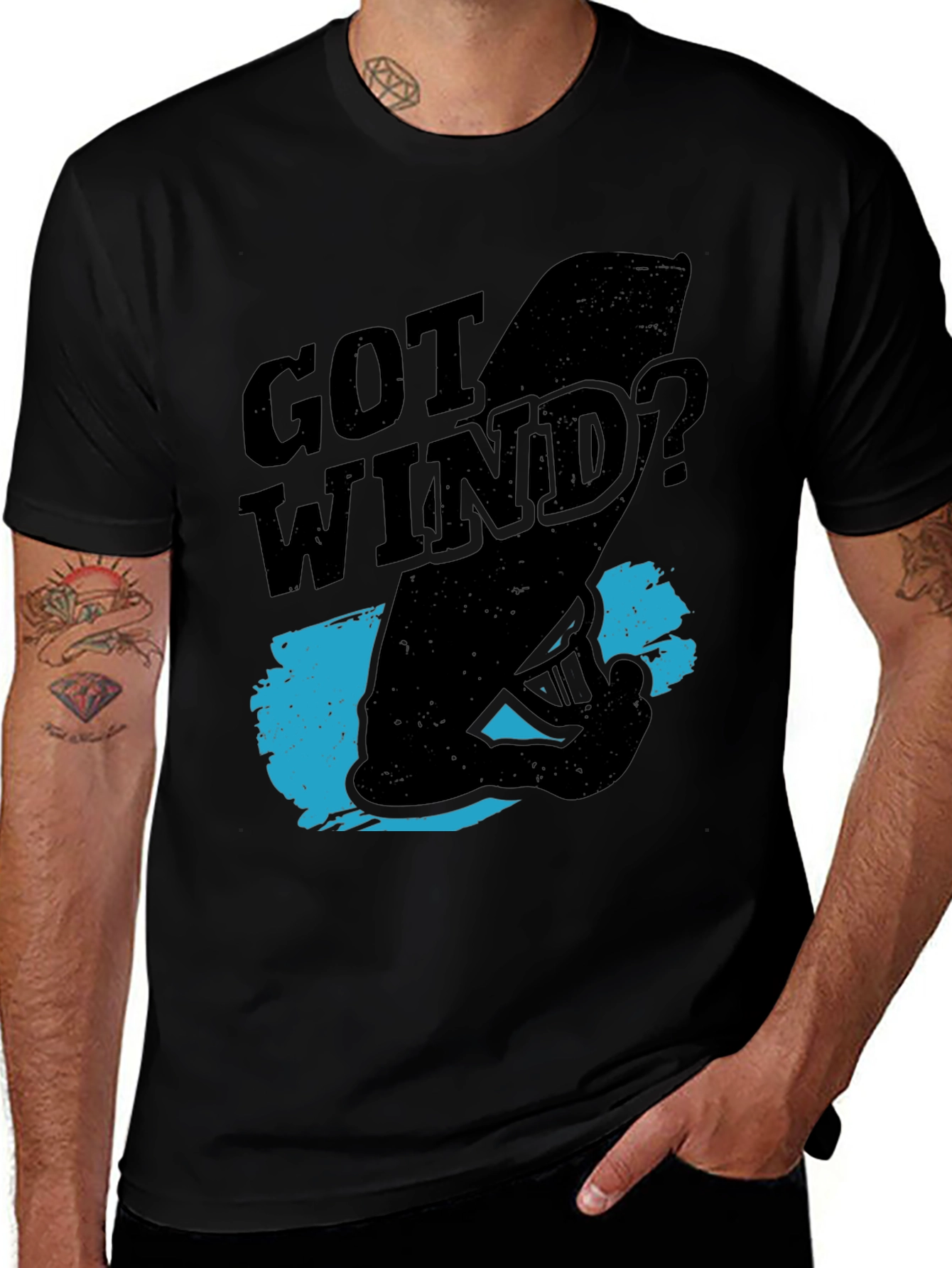 Variant 29 of Got Wind? Black Graphic Tee