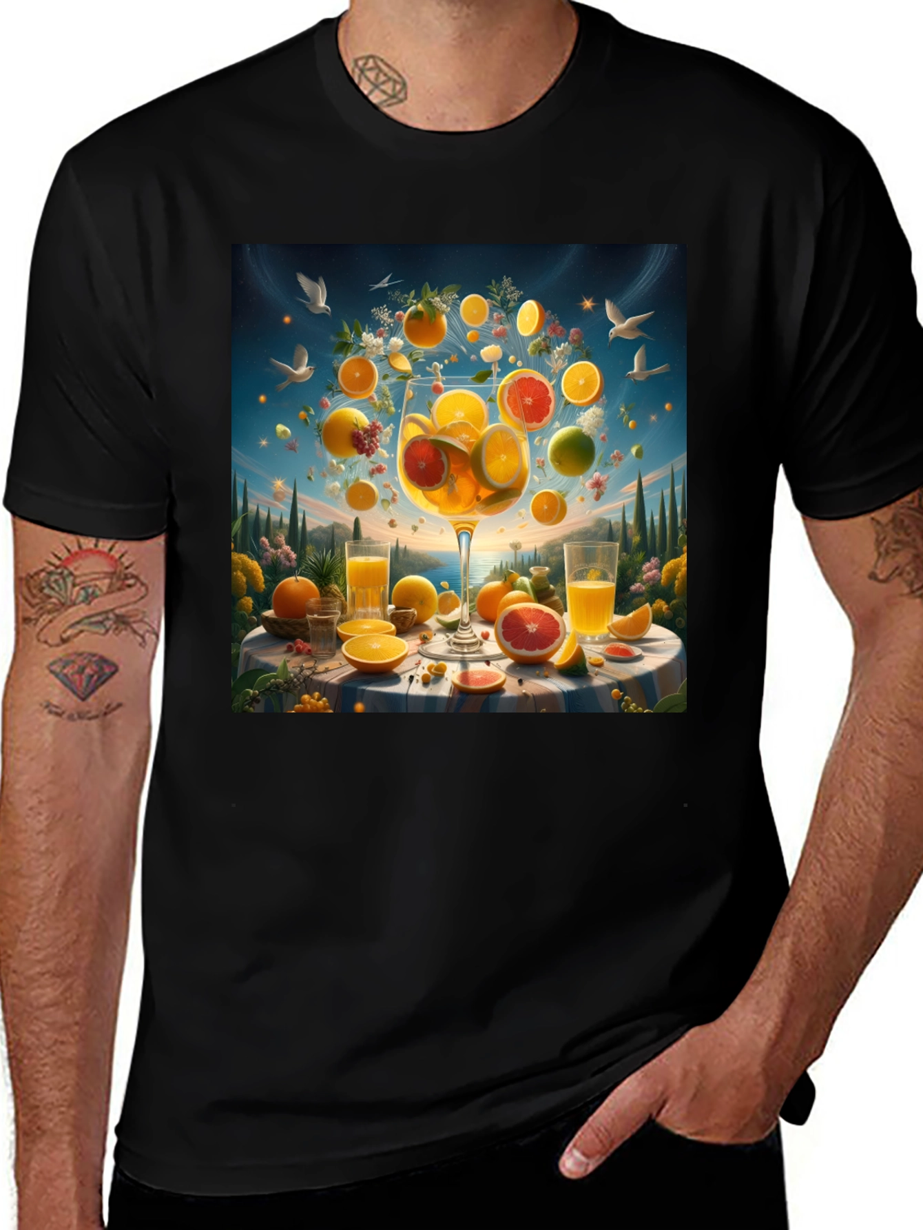 Citrus Splash T-Shirt - Refreshing Graphic Tee