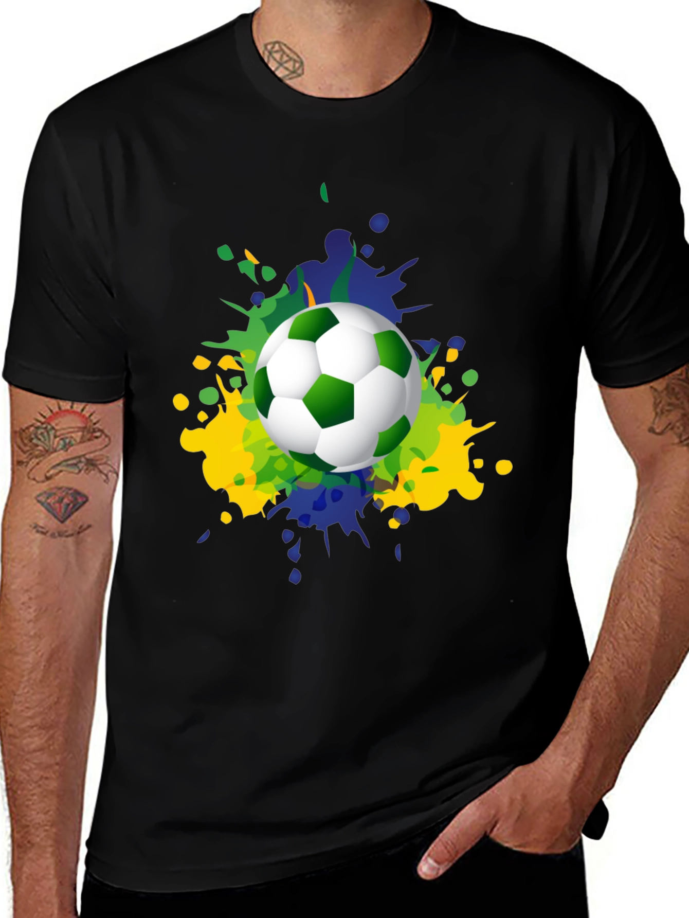 Variant 6 of Soccer Splash Graphic T-Shirt