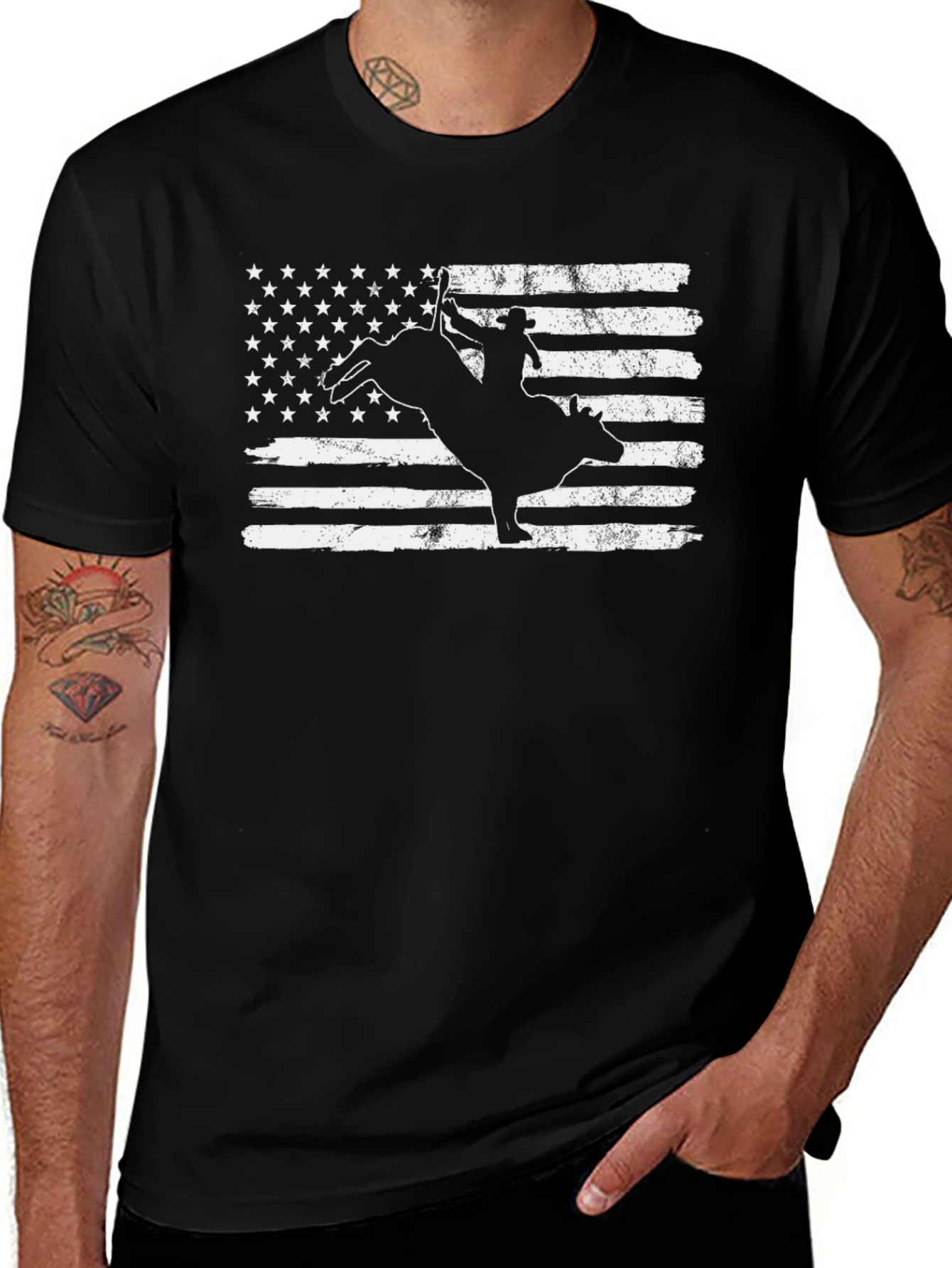Variant 8 of American Rodeo Bull Rider Tee