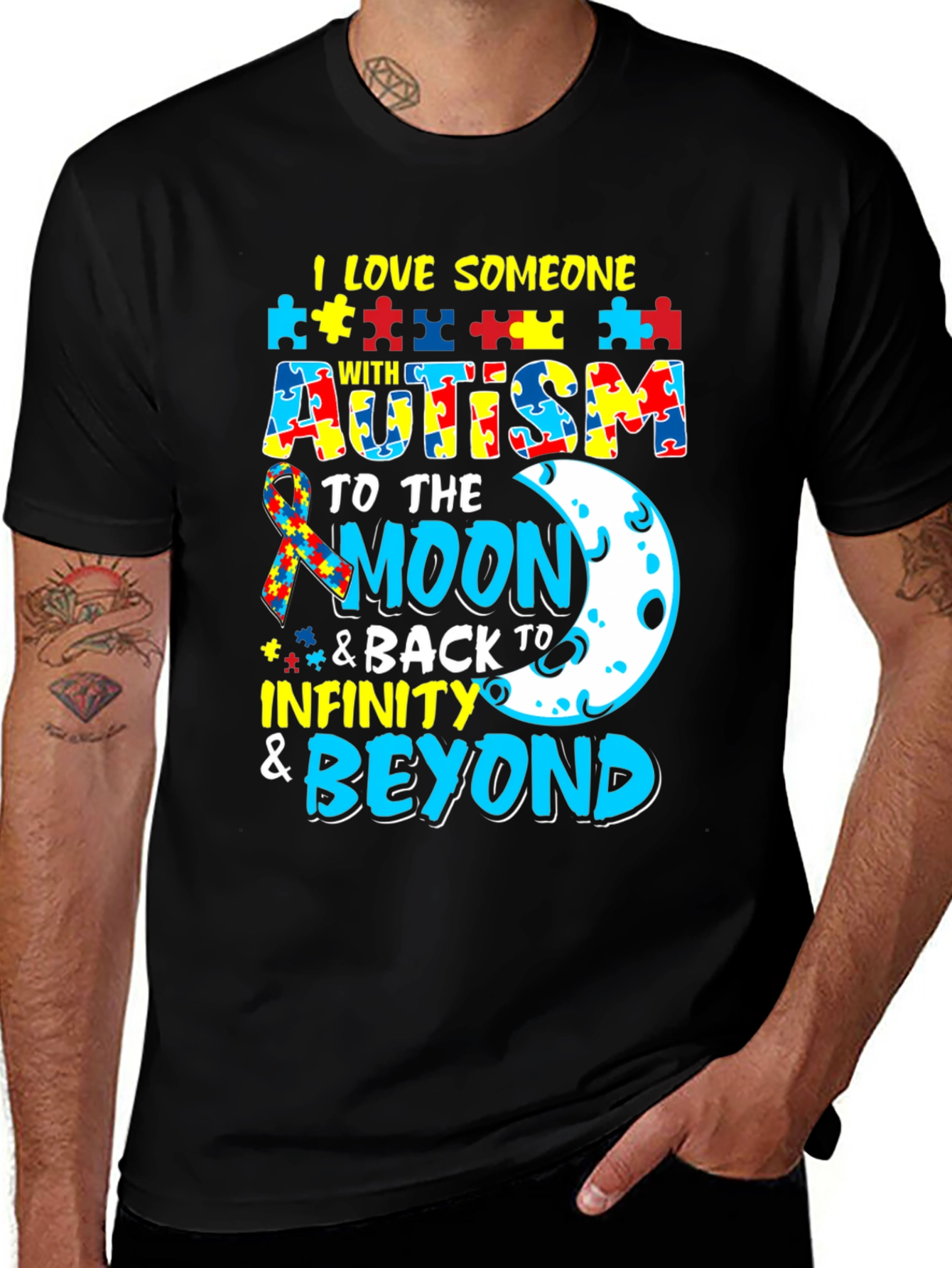 Autism Awareness T-Shirt - I Love Someone