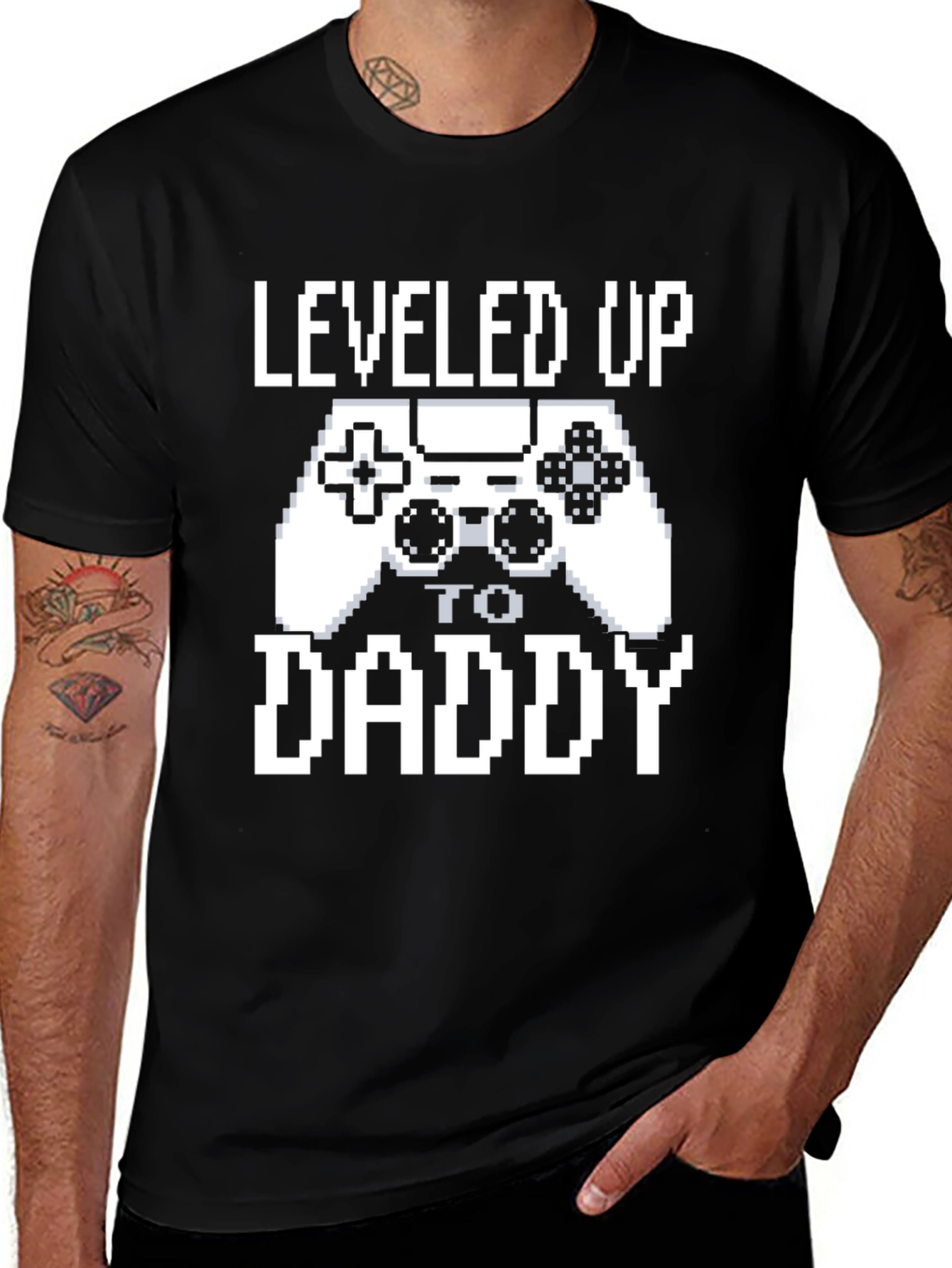 Leveled Up to Daddy Gamer T-Shirt