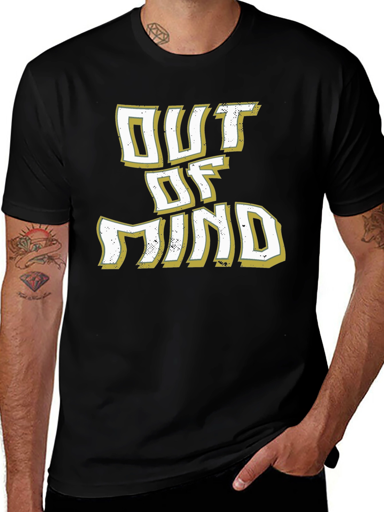 Variant 4 of Out Of Mind Graphic Tee - Novelty Print T-Shirt