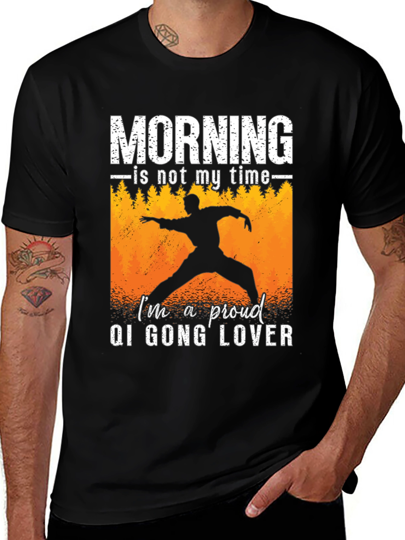 Qi Gong Lover T-Shirt - Morning Isn't My Time