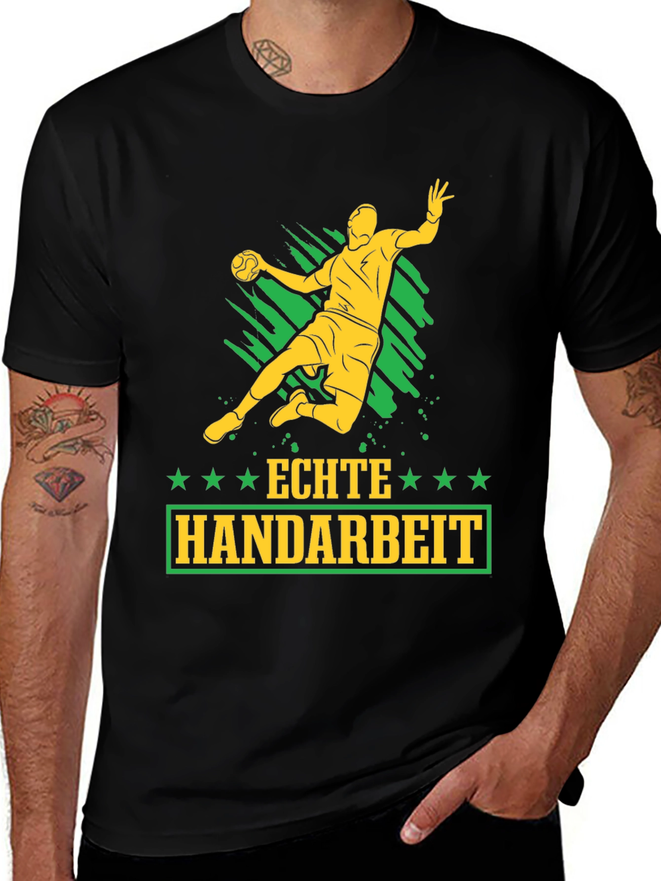 Variant 8 of Echte Handarbeit Handball Graphic T-Shirt