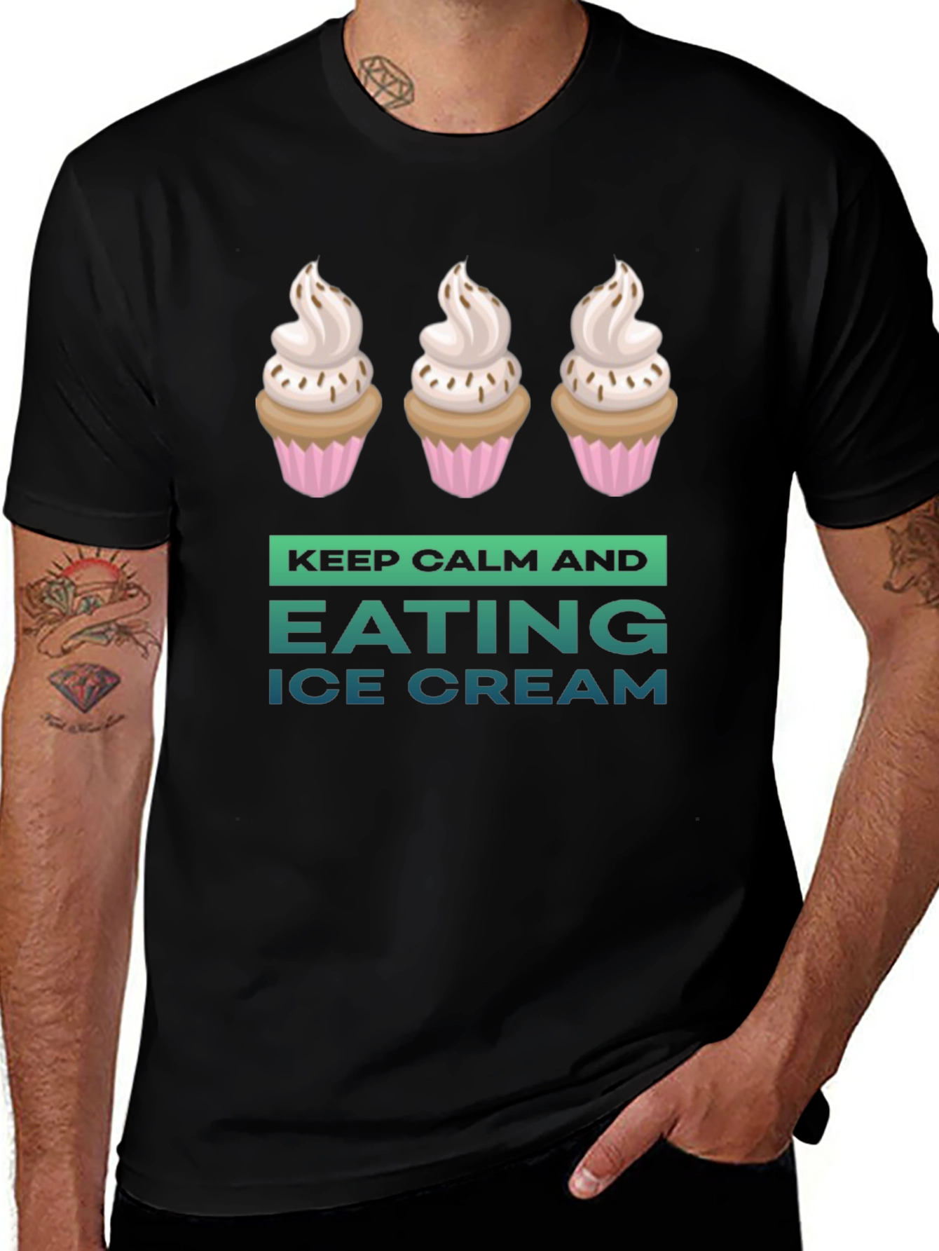 Variant 7 of Keep Calm and Eat Ice Cream T-Shirt