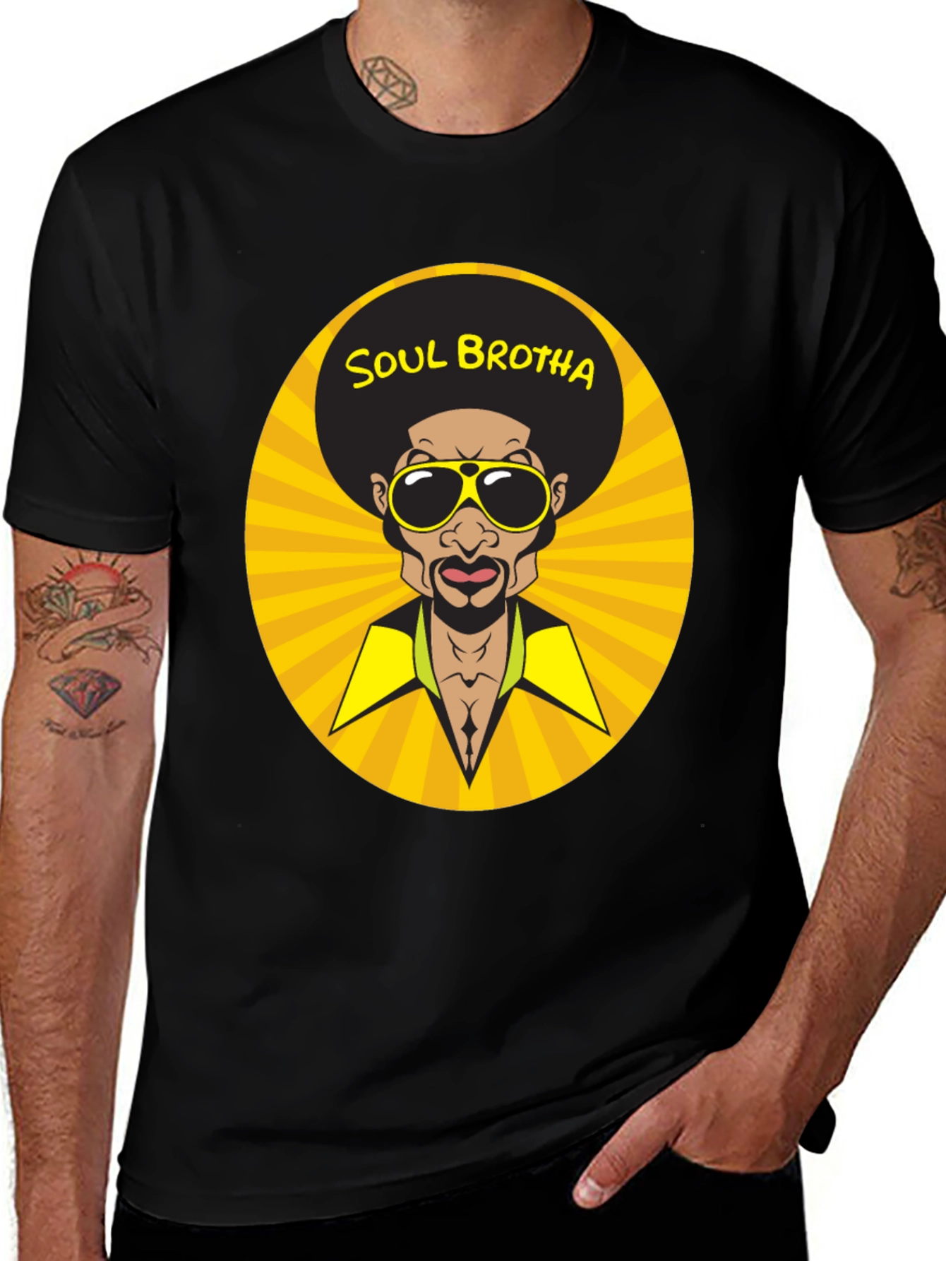 Variant 14 of Soul Brotha T-Shirt: Retro Style