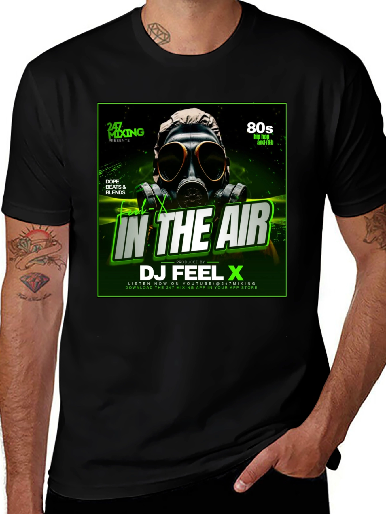 Variant 28 of DJ Feel X 'In The Air' Graphic T-Shirt