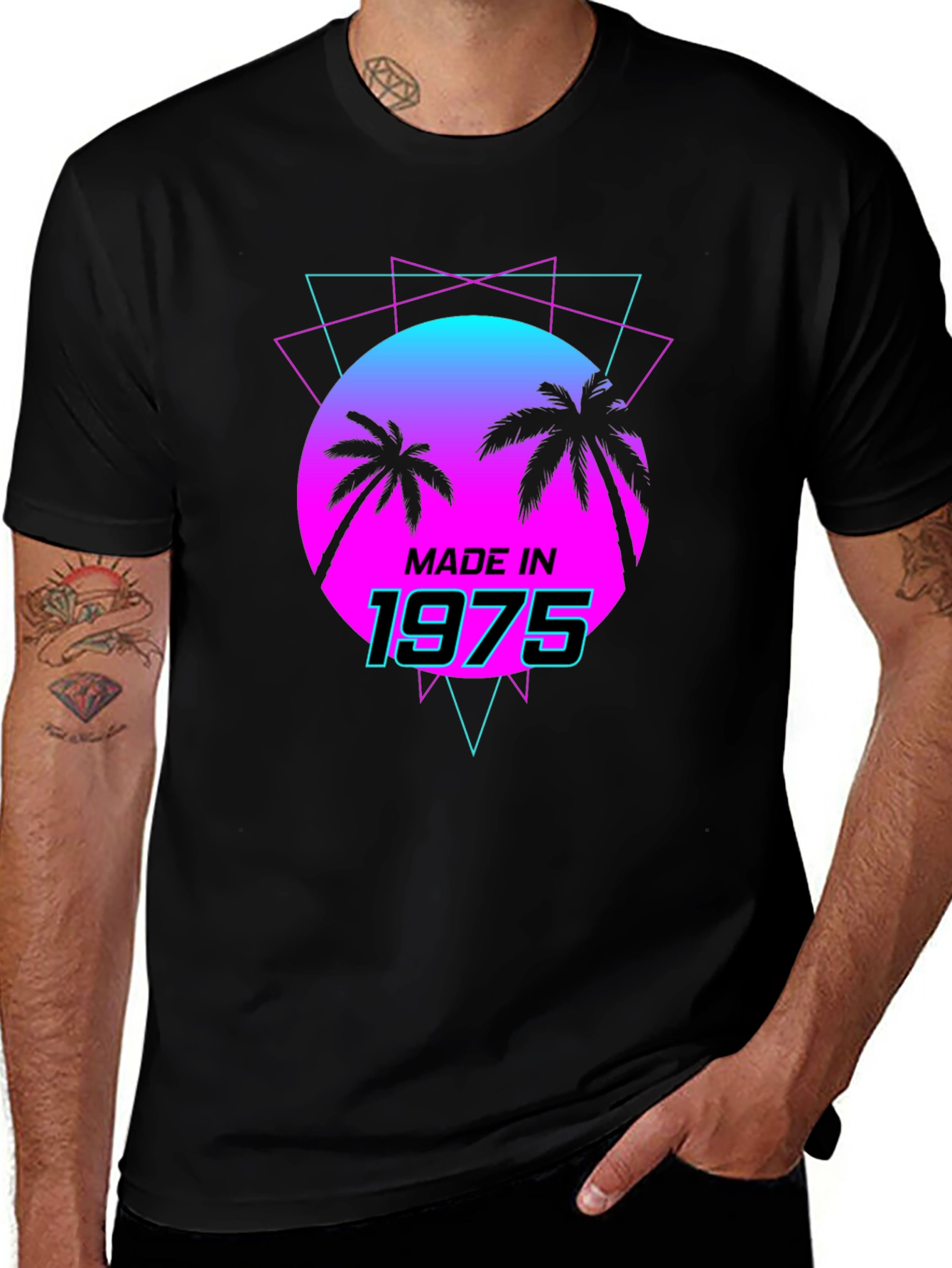 Retro Made in 1975 Graphic T-Shirt