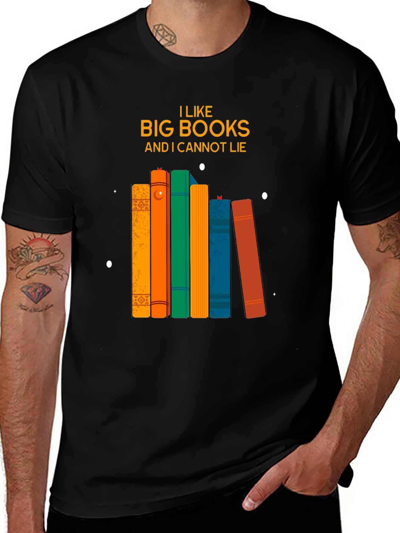 Variant 2 of Big Books Graphic Tee - Funny Book Lover Shirt