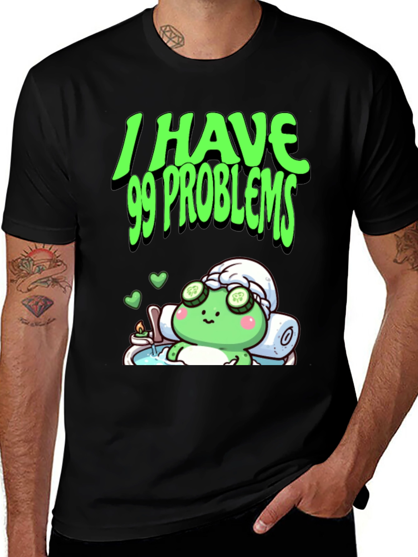 Variant 12 of 99 Problems Relaxing Frog Graphic Tee