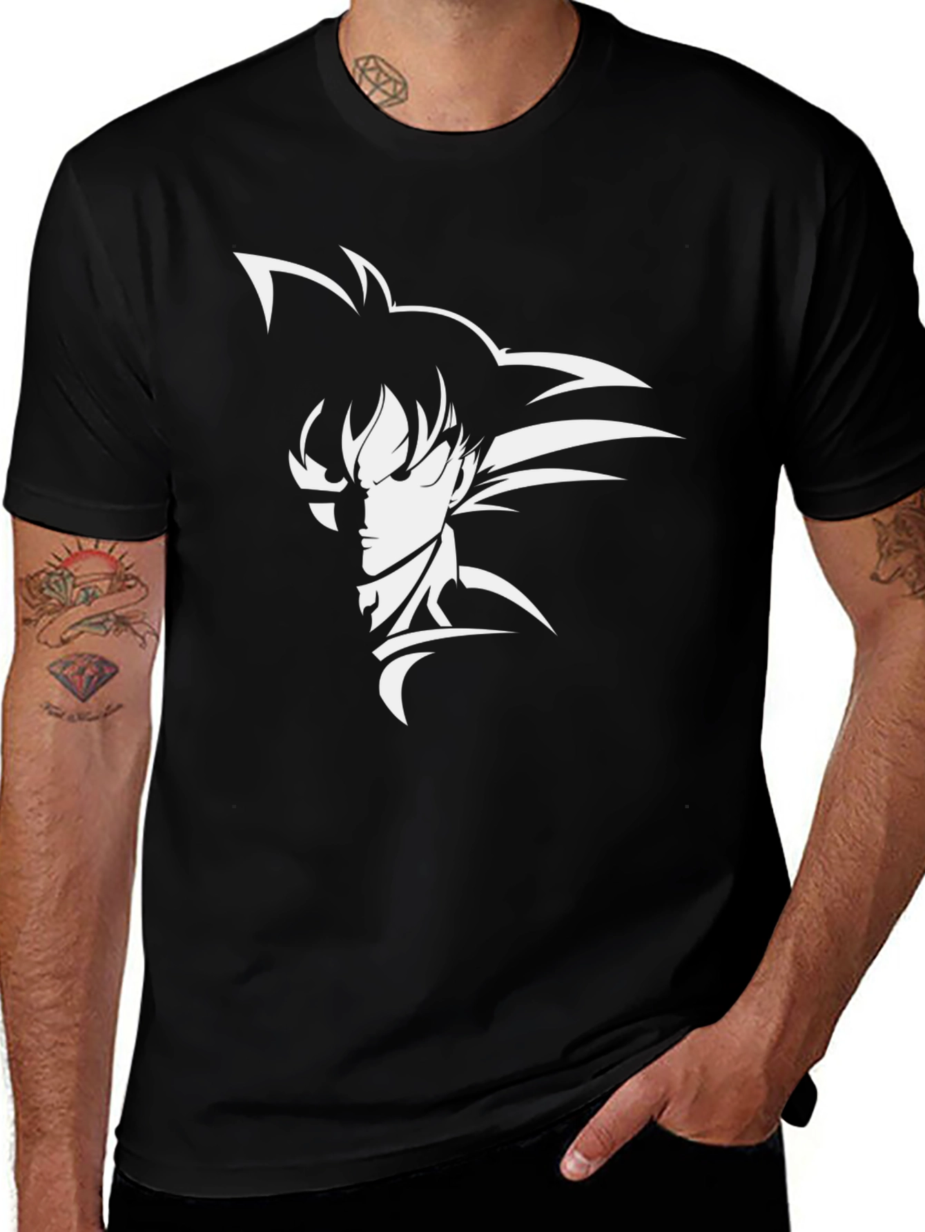 Goku Silhouette Black T-Shirt Anime DBZ