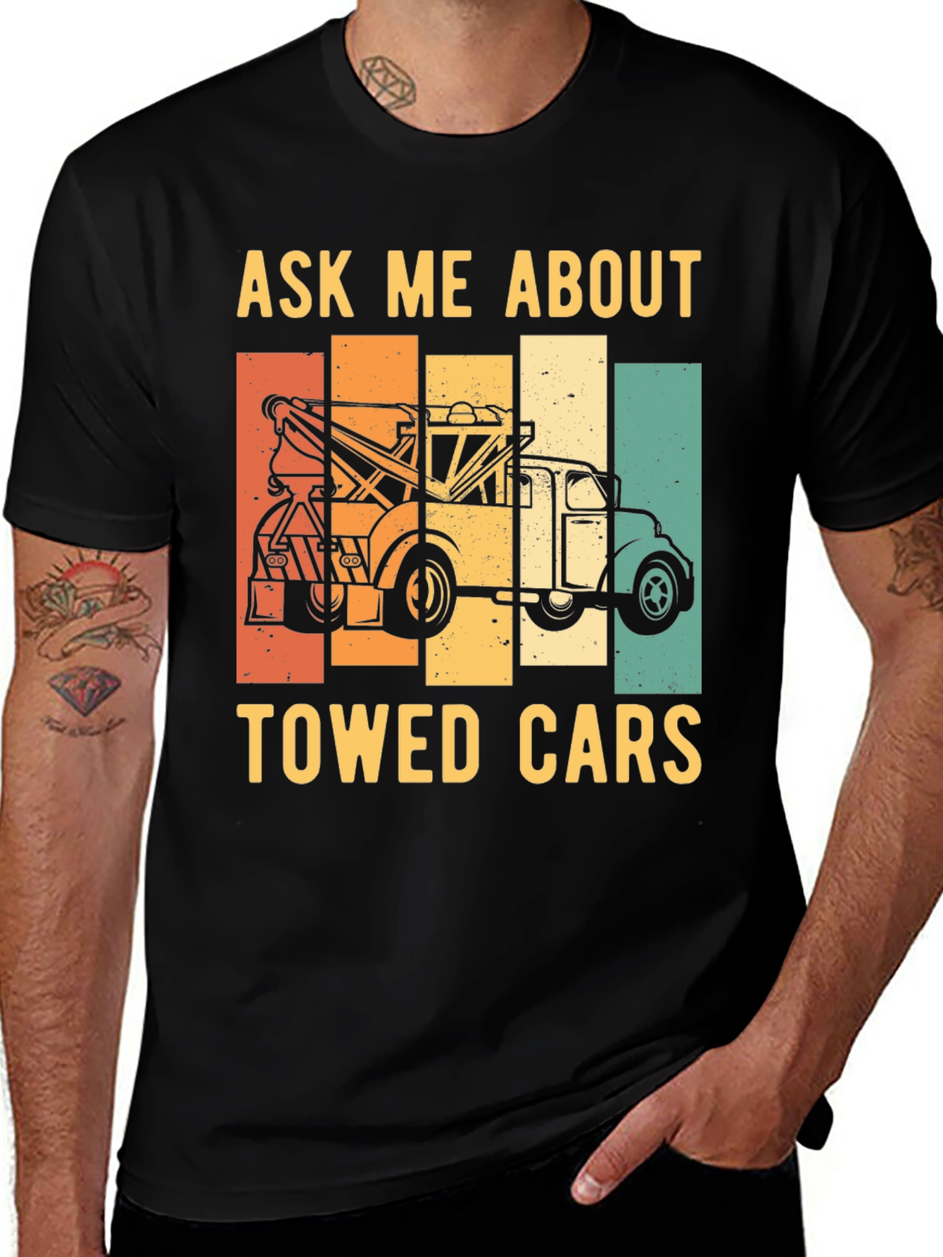 Variant 17 of Ask Me About Towed Cars T-Shirt