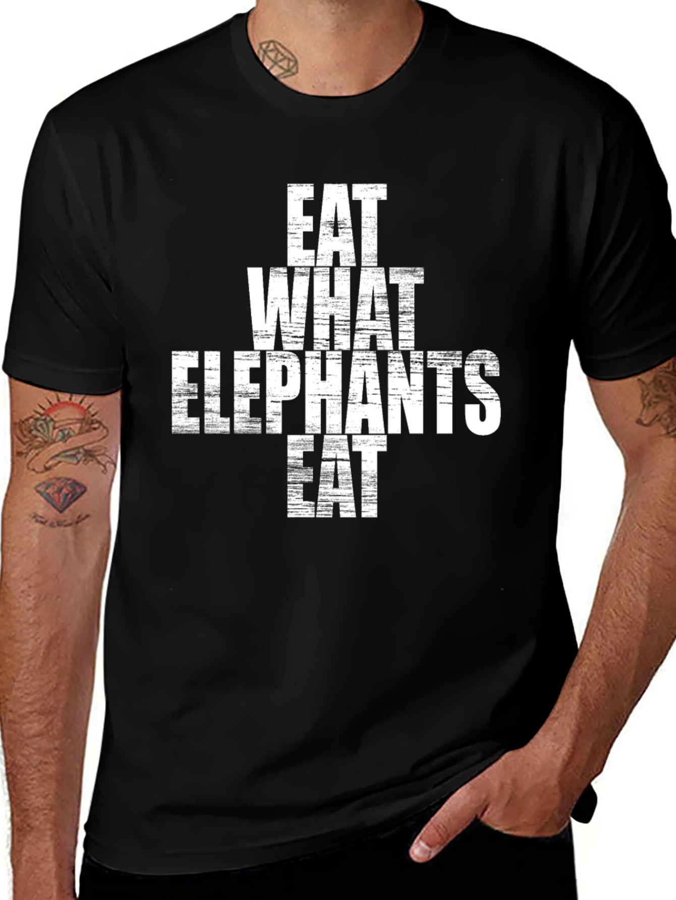 Variant 20 of Eat What Elephants Eat Graphic Tee
