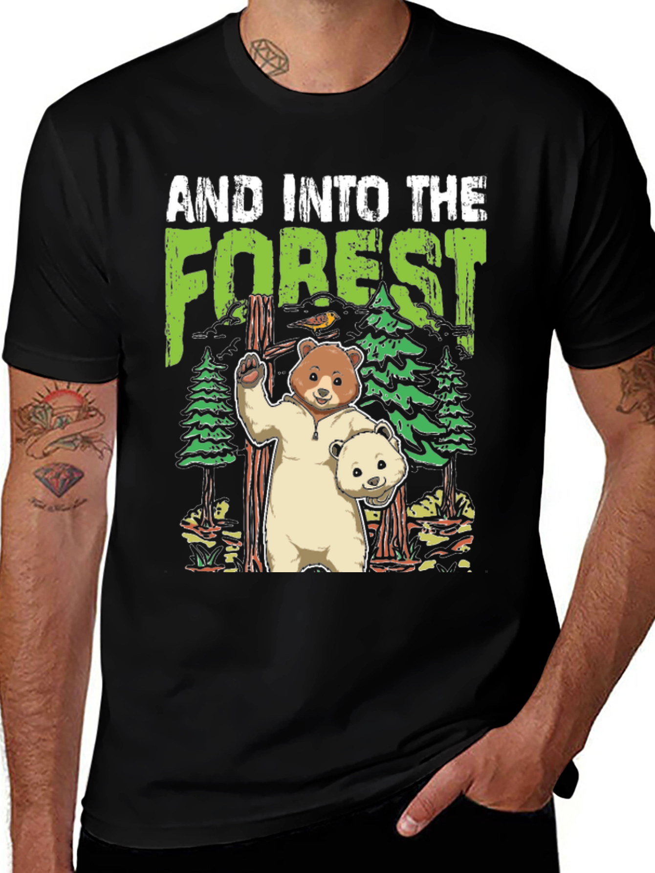 Variant 7 of Bear Forest Graphic Tee