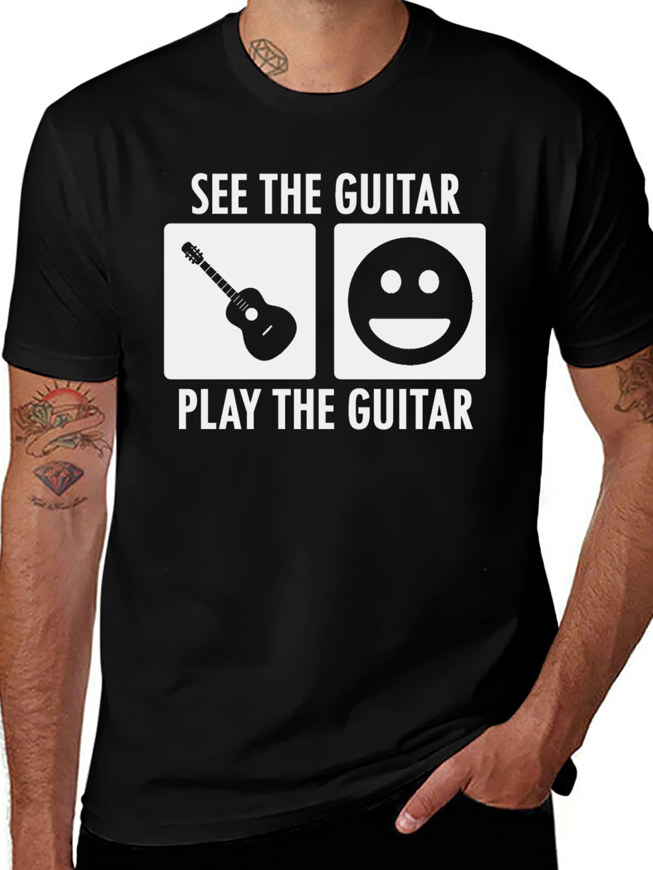 Variant 21 of See The Guitar Play The Guitar T-Shirt
