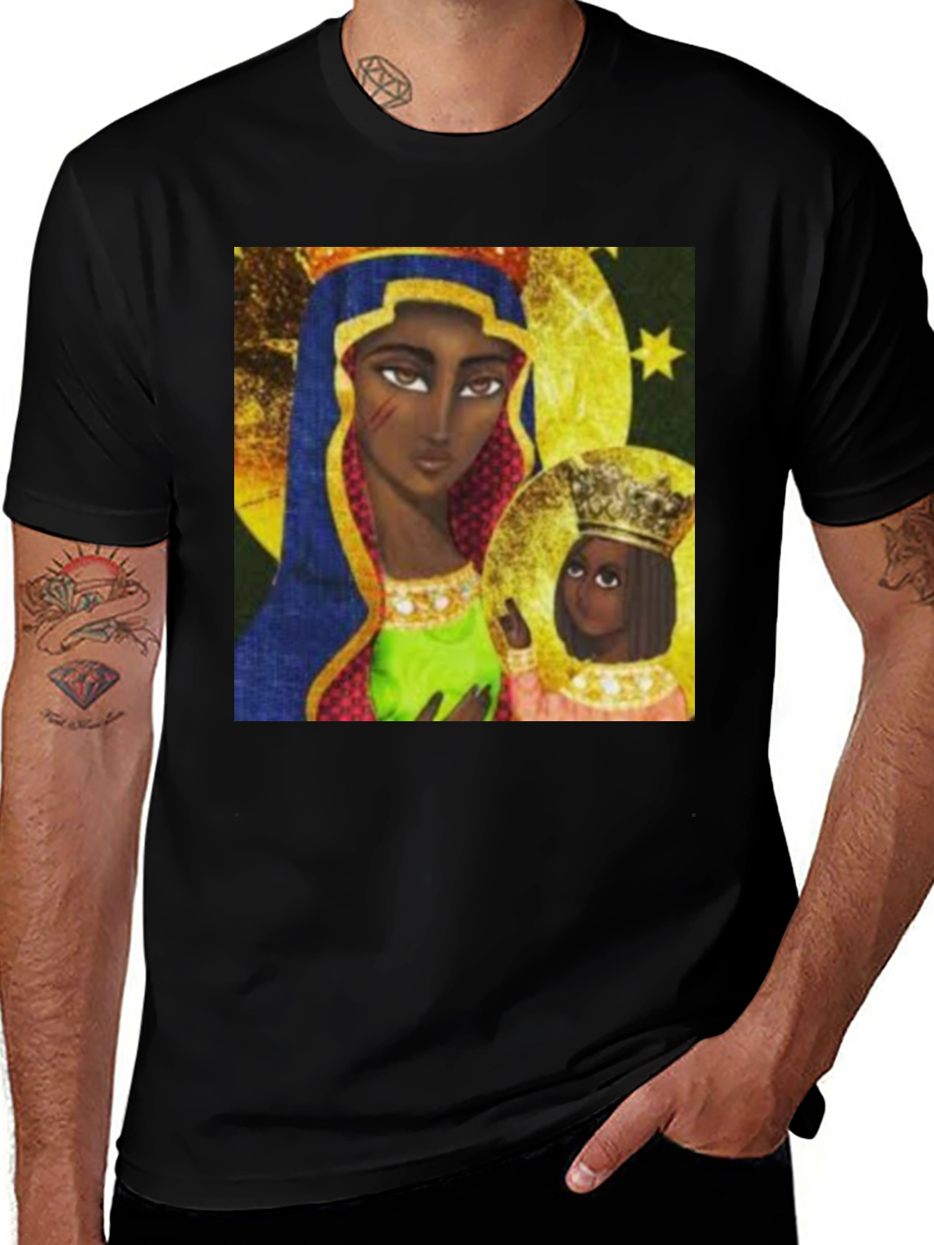 Black Madonna & Child Graphic Tee
