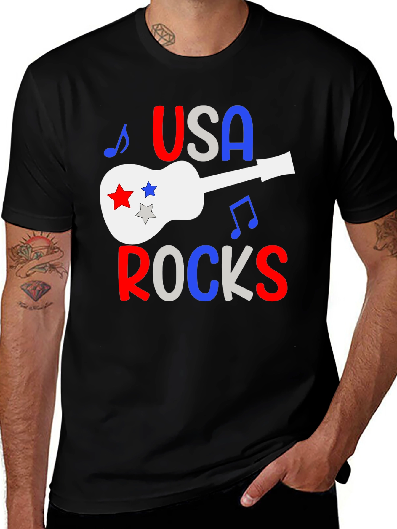 Variant 22 of USA Rocks Patriotic T-Shirt