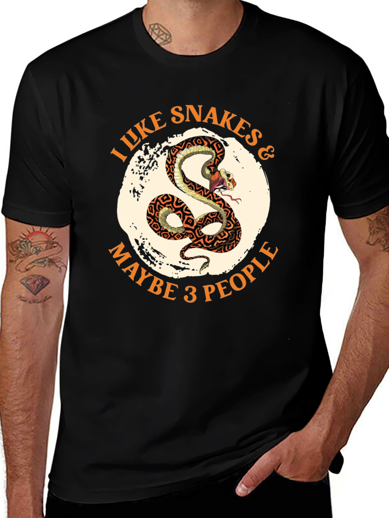 Variant 20 of I Like Snakes & Maybe 3 People T-Shirt