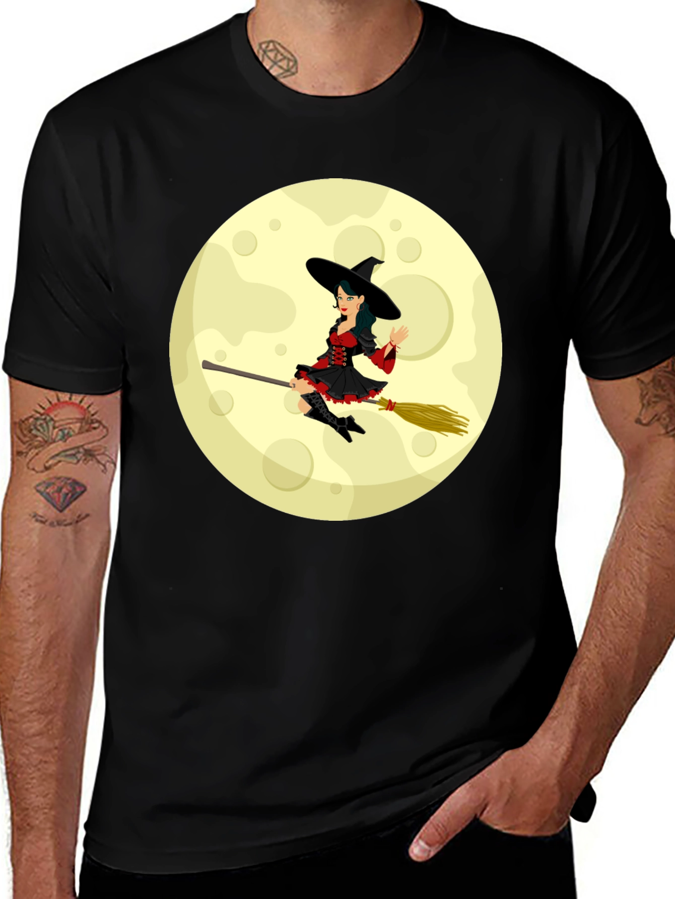Variant 20 of Halloween Witch Moon Graphic T-Shirt