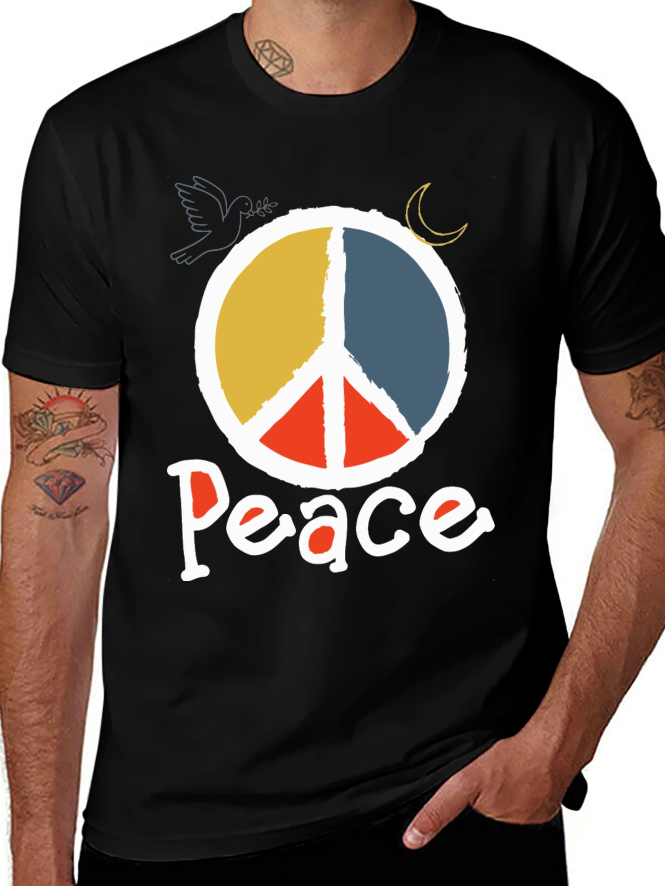 Variant 15 of Peace Sign Graphic T-Shirt
