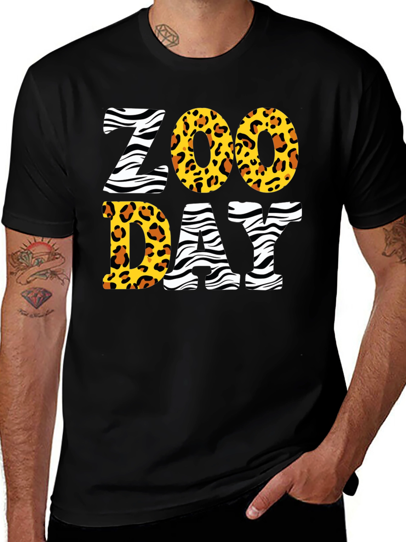 Variant 3 of Zoo Day Animal Print T-Shirt
