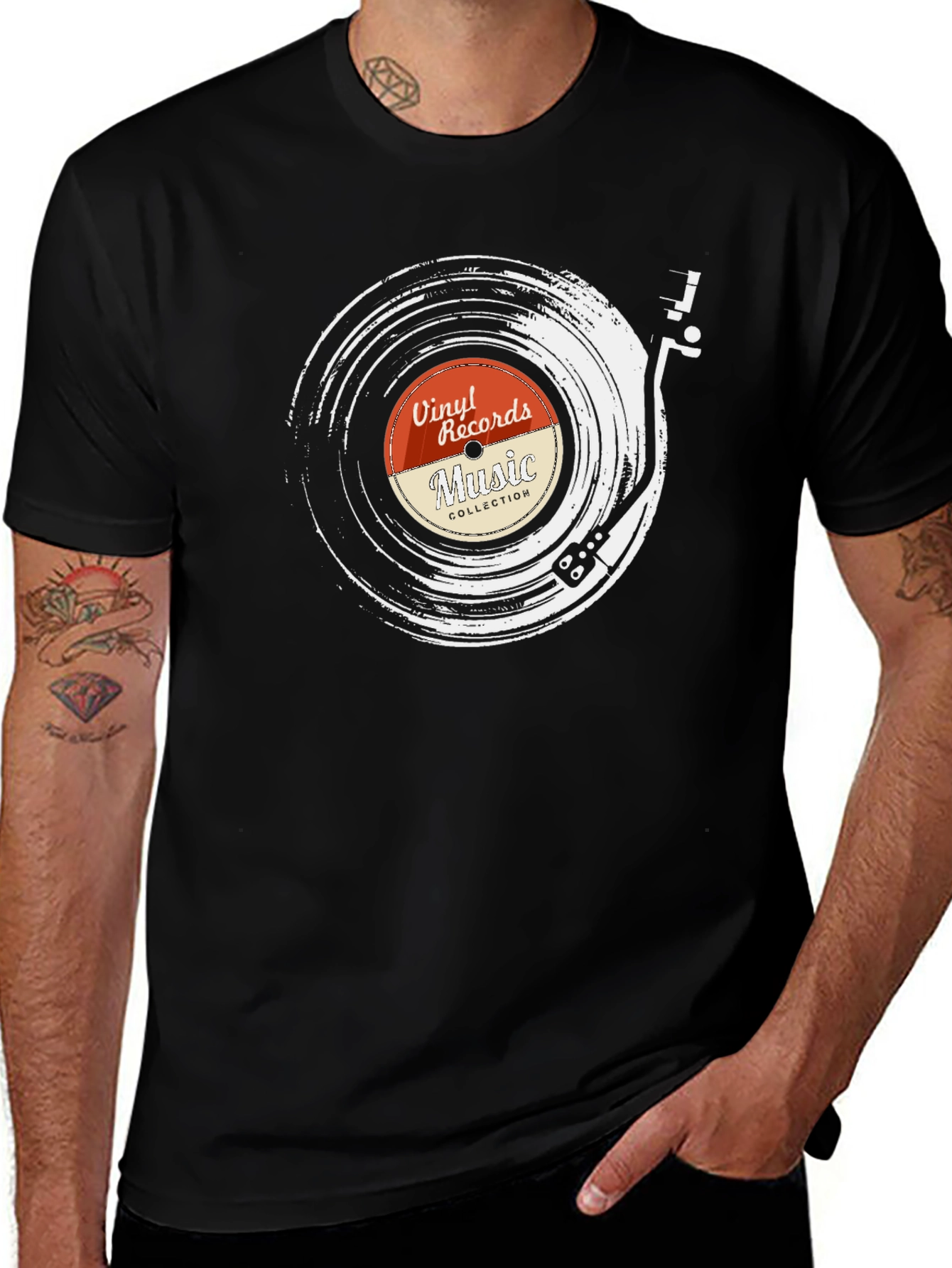 Variant 13 of Vinyl Record Music Collection Graphic Tee