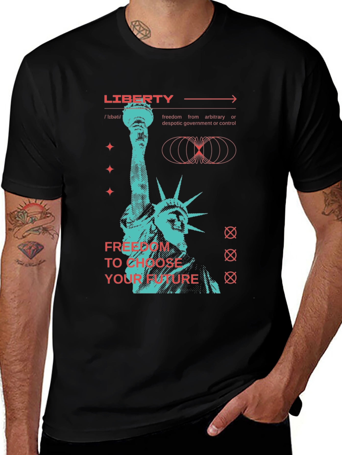 Variant 28 of Liberty Graphic T-Shirt - Choose Your Future