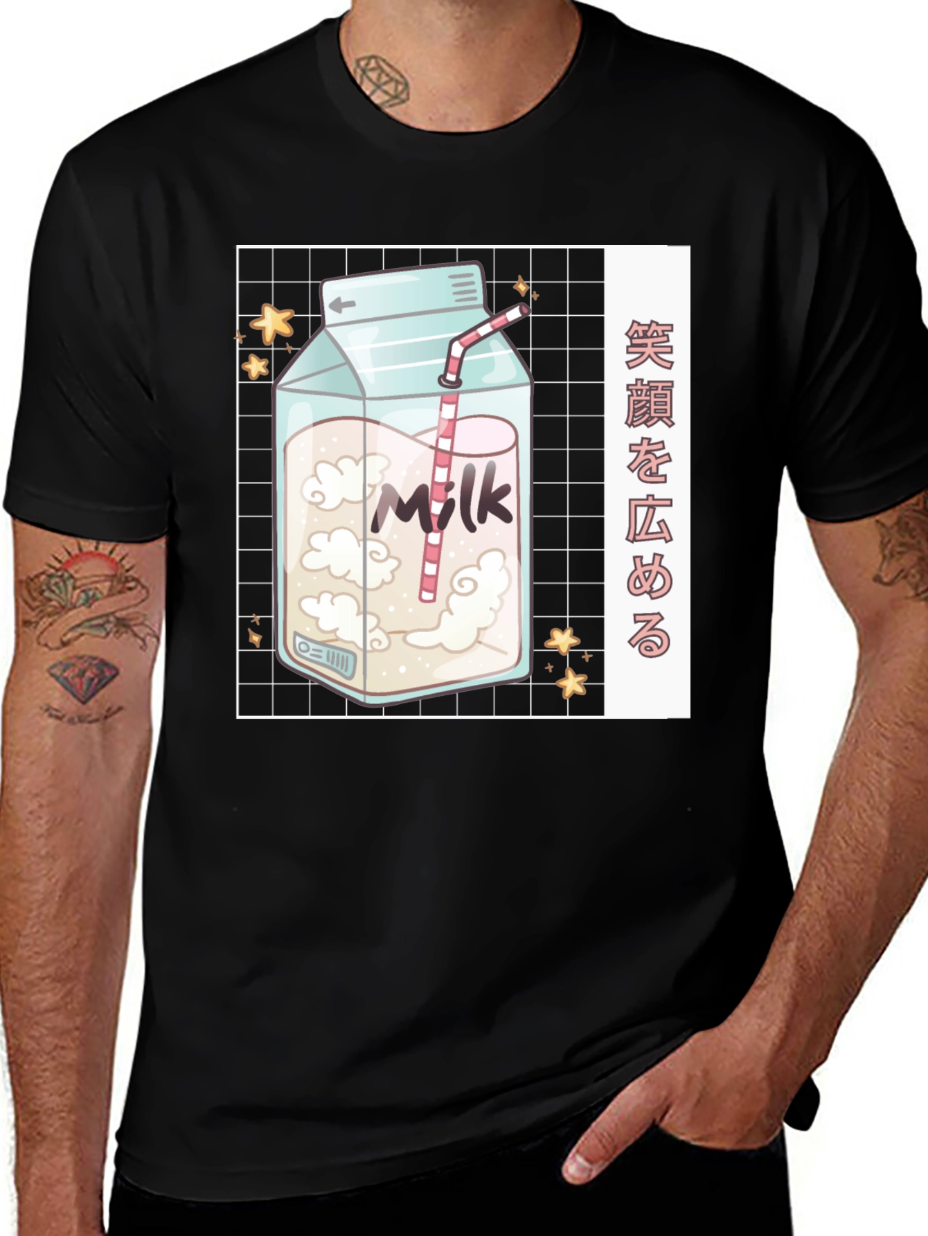 Variant 8 of Aesthetic Milk Carton Graphic Tee