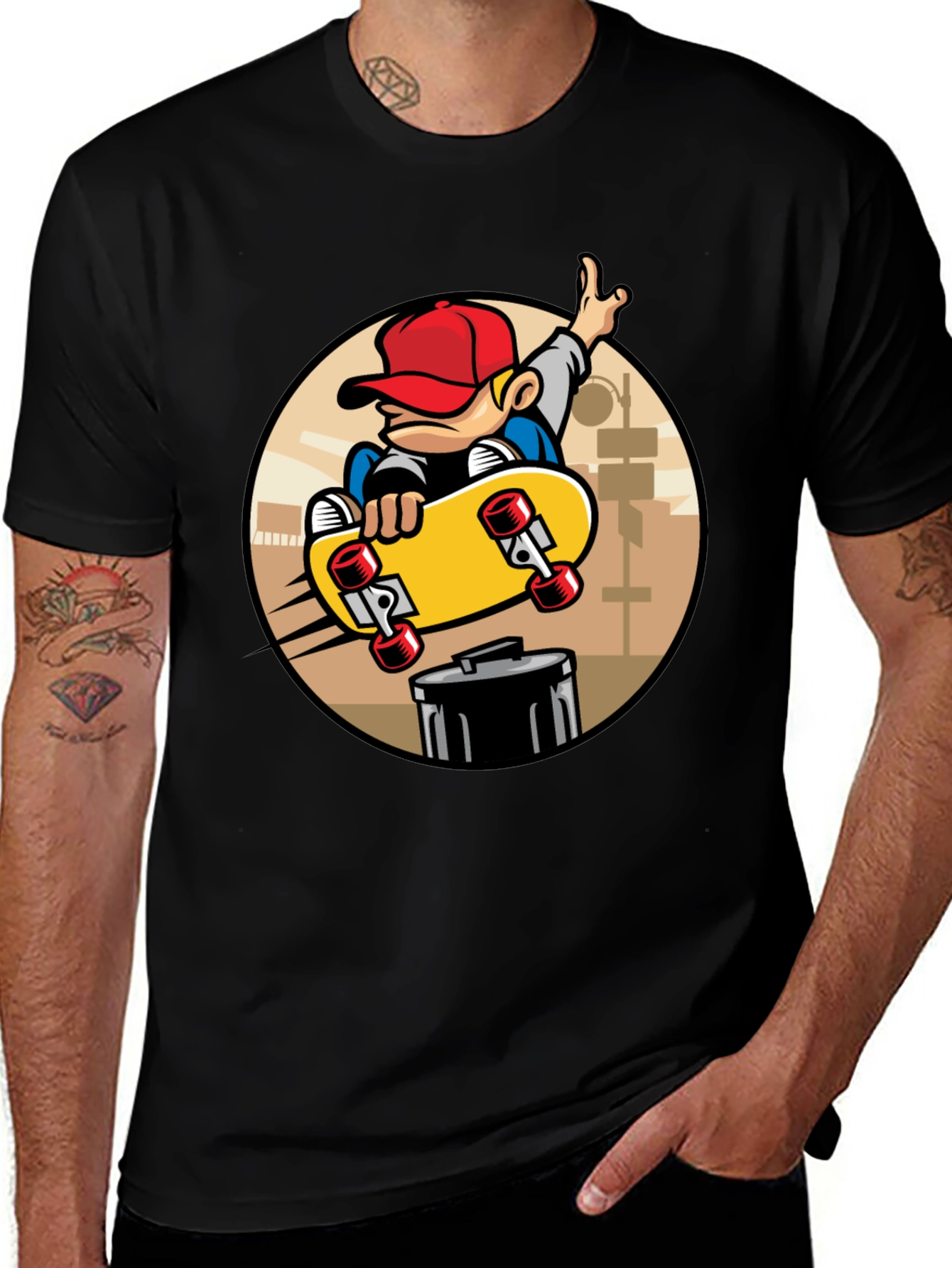 Variant 5 of Cool Skater Graphic Tee