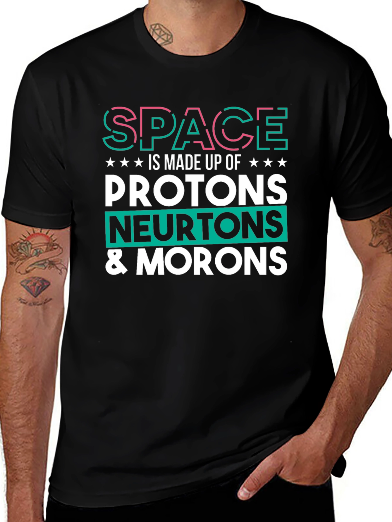 Variant 16 of Space Made of Morons T-Shirt Funny Science Tee